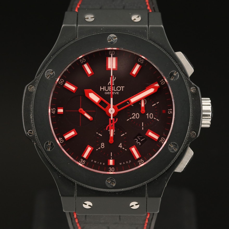 Hublot Big Bang Red Magic Vendome 44mm Ceramic Chronograph Automatic Wristwatch