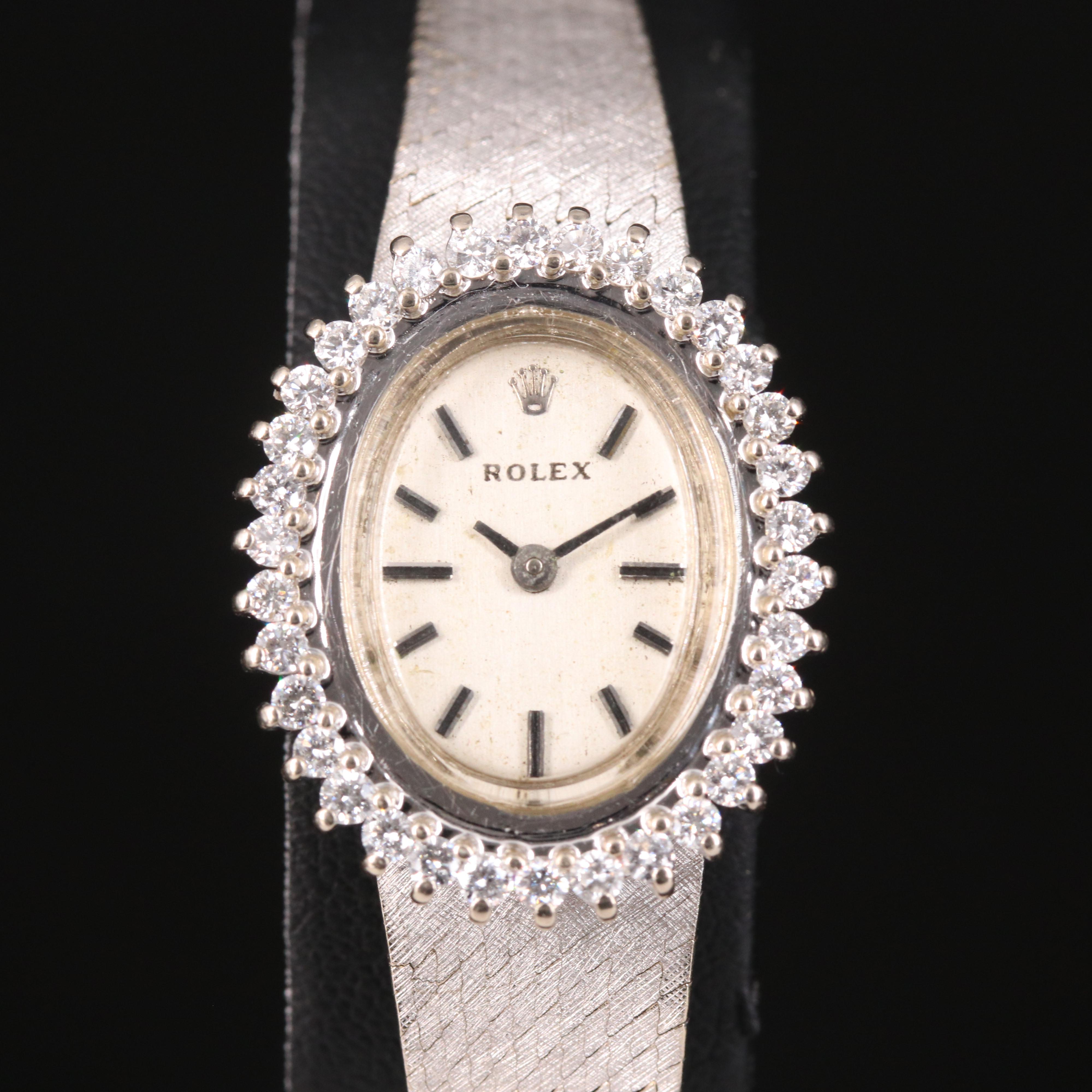 14K Rolex Diamond Cocktail Watch