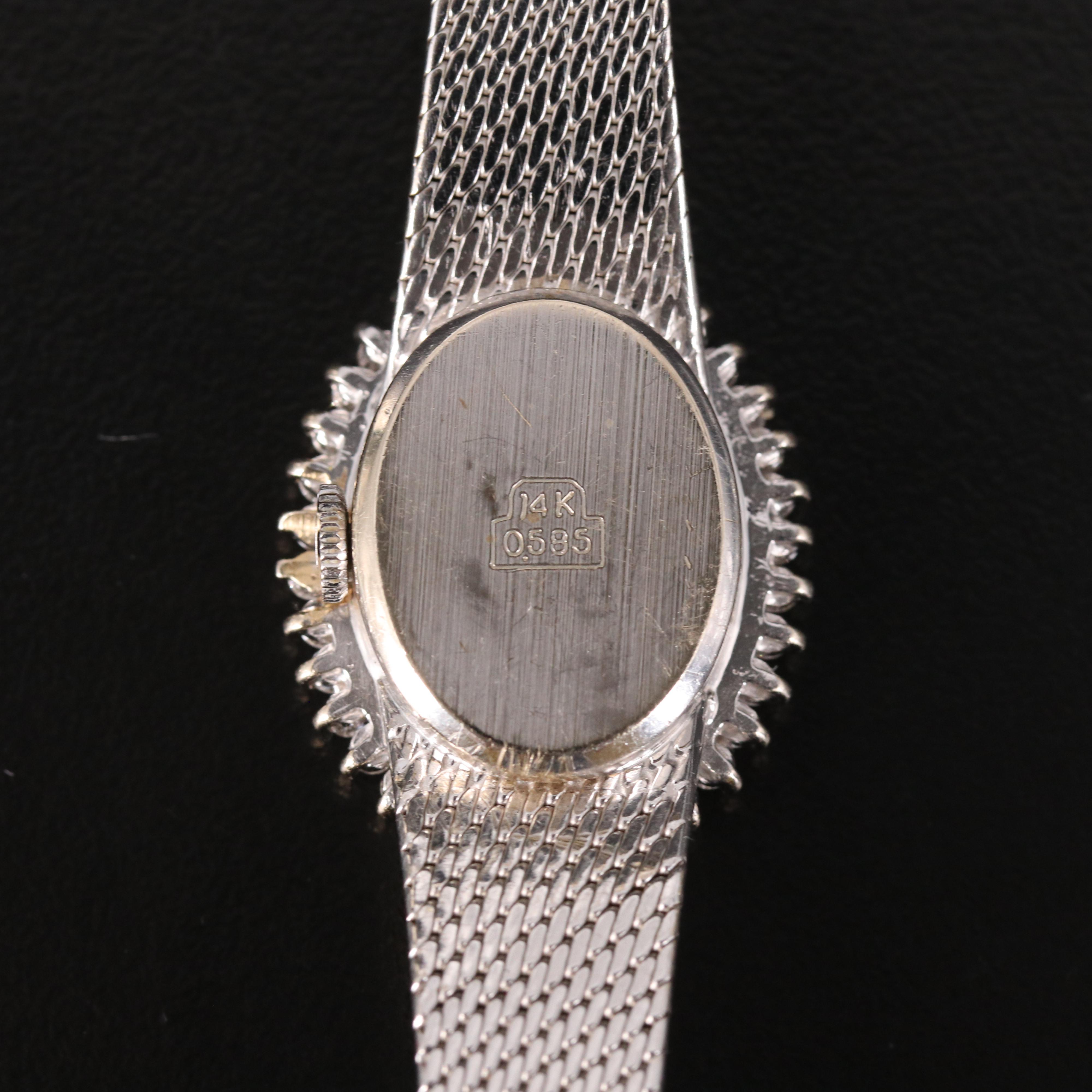 14K Rolex Diamond Cocktail Watch