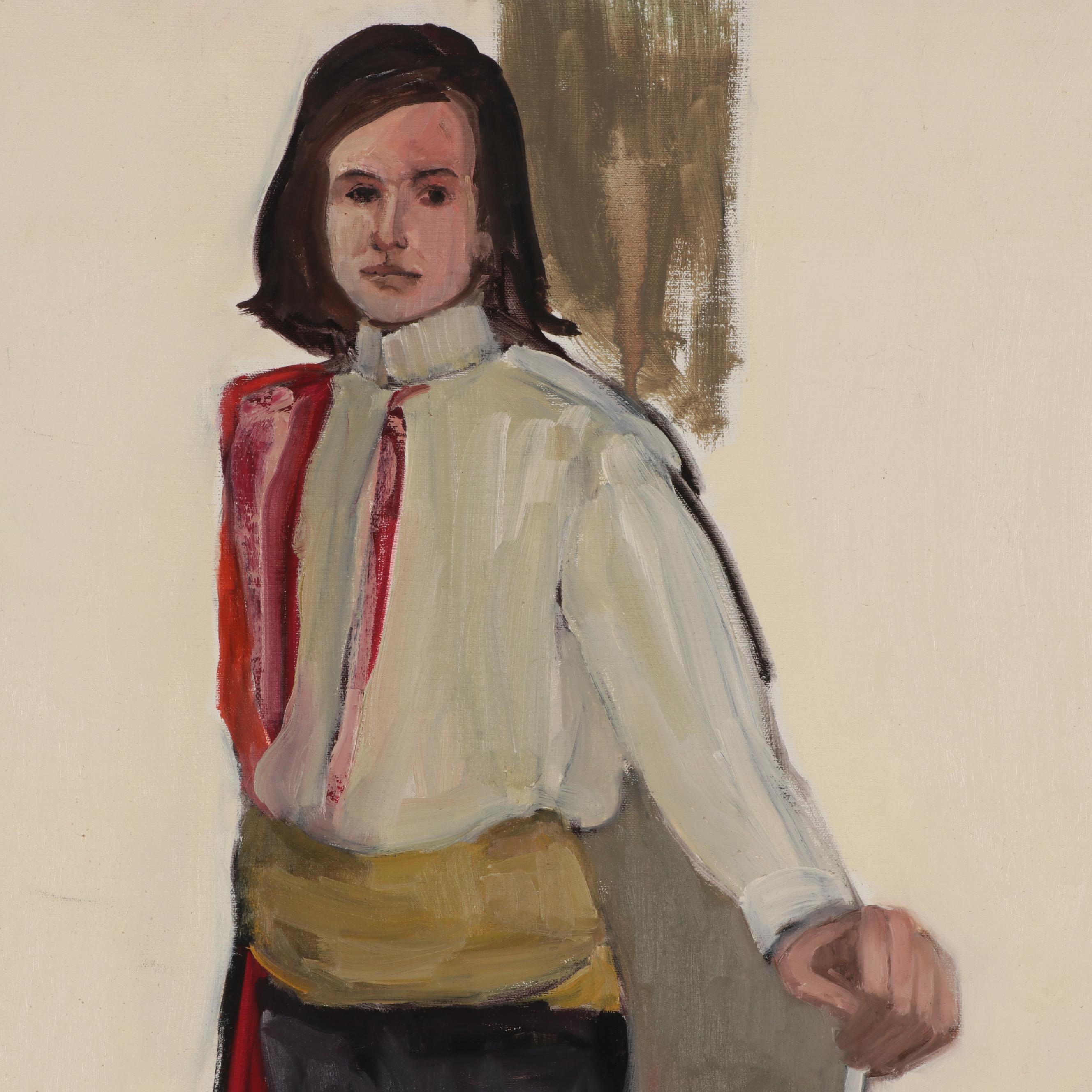 Marion Maas Figural Oil Painting