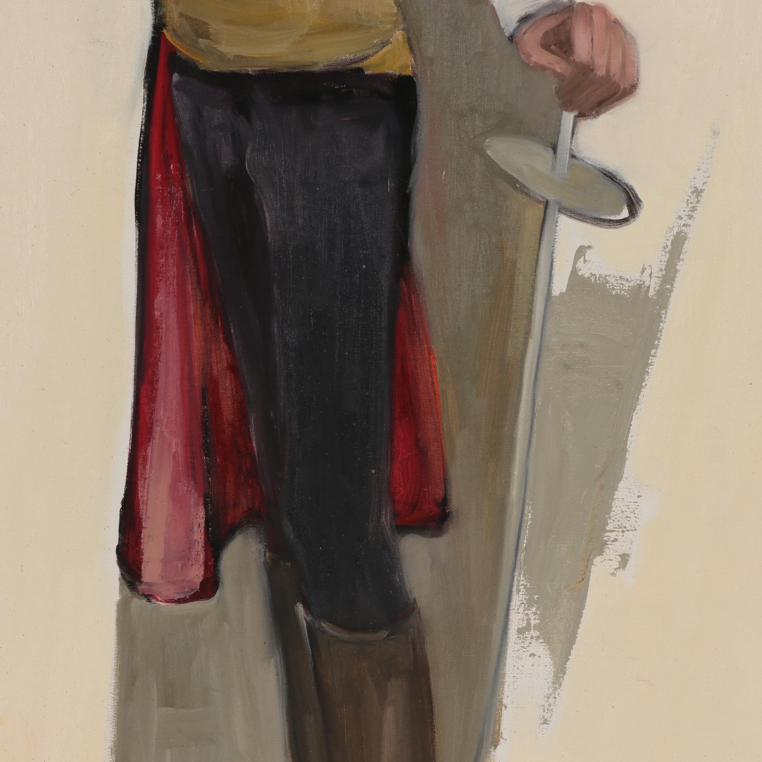 Marion Maas Figural Oil Painting