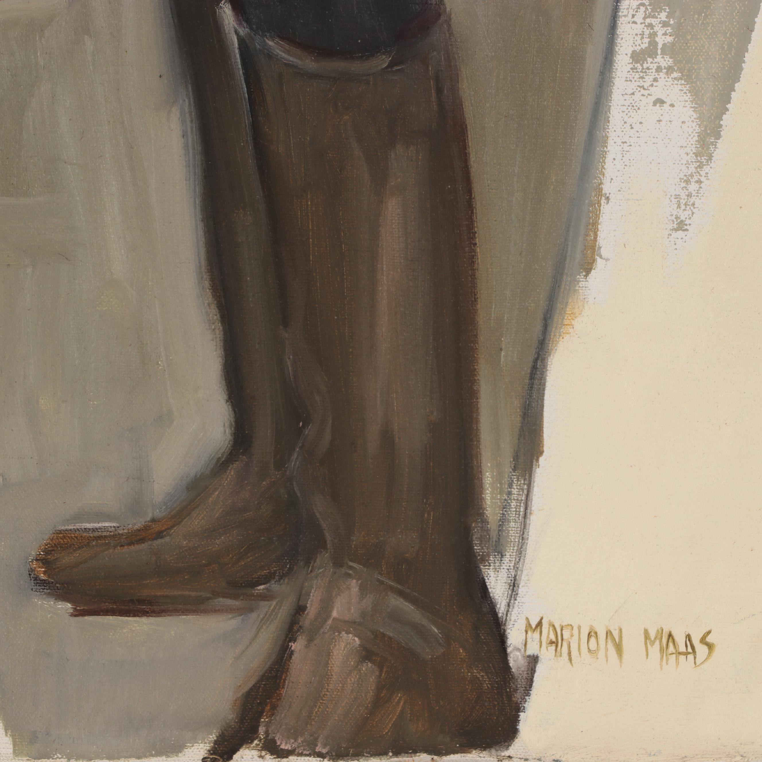 Marion Maas Figural Oil Painting