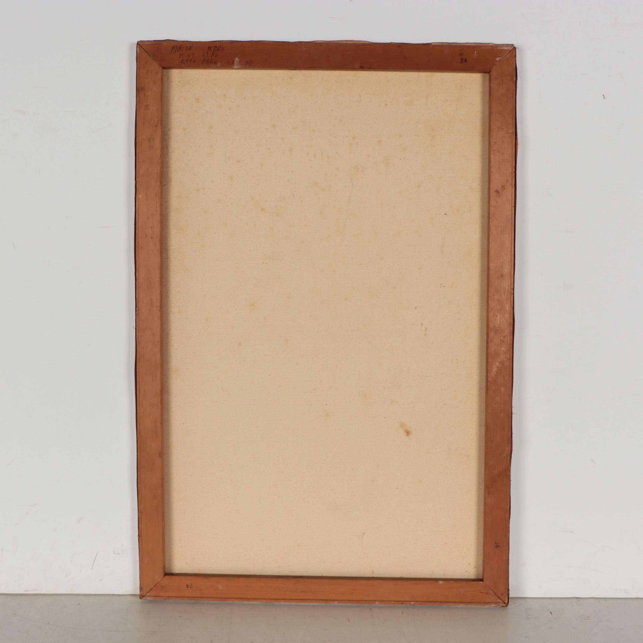 Marion Maas Figural Oil Painting