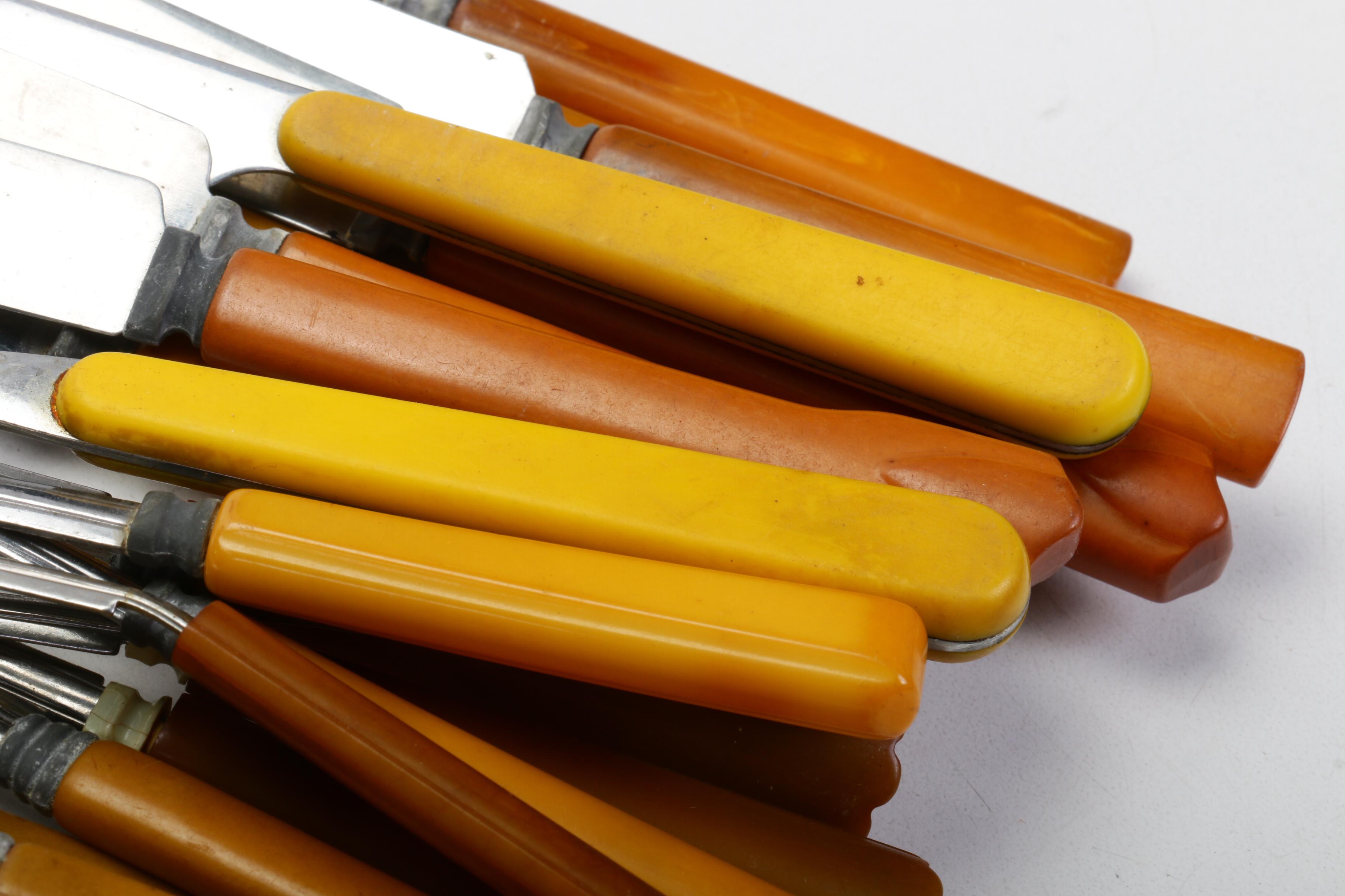 Sta-Brite Allegheny Bakelite Flatware and Serving Utensils