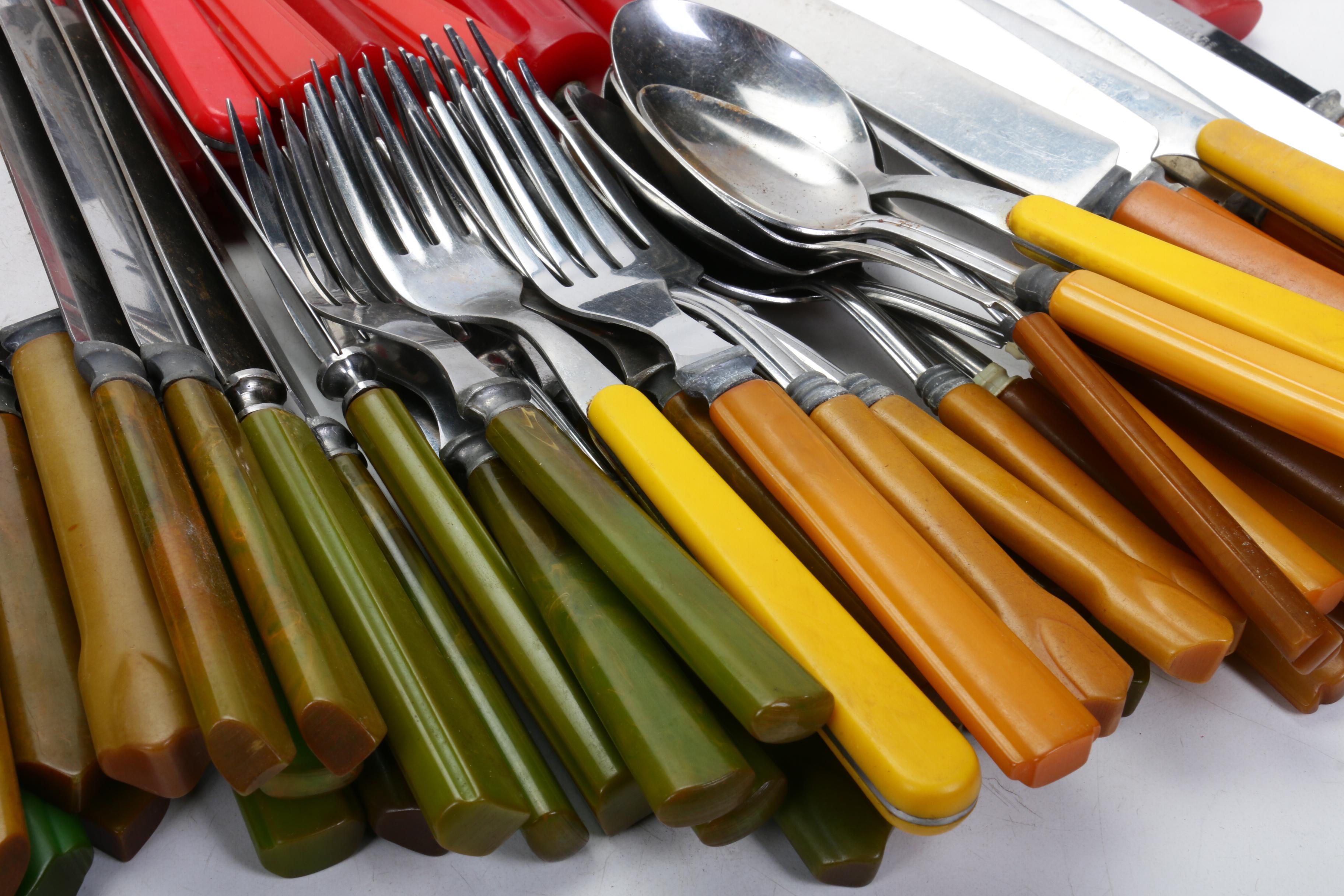 Sta-Brite Allegheny Bakelite Flatware and Serving Utensils