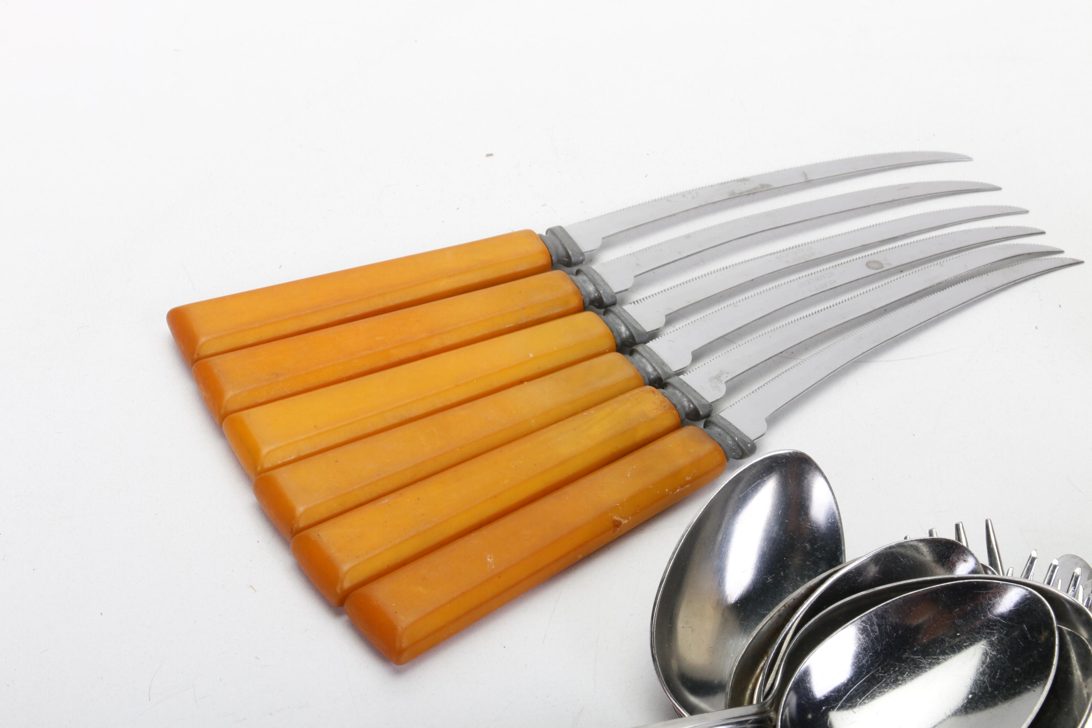 Sta-Brite Allegheny Bakelite Flatware and Serving Utensils