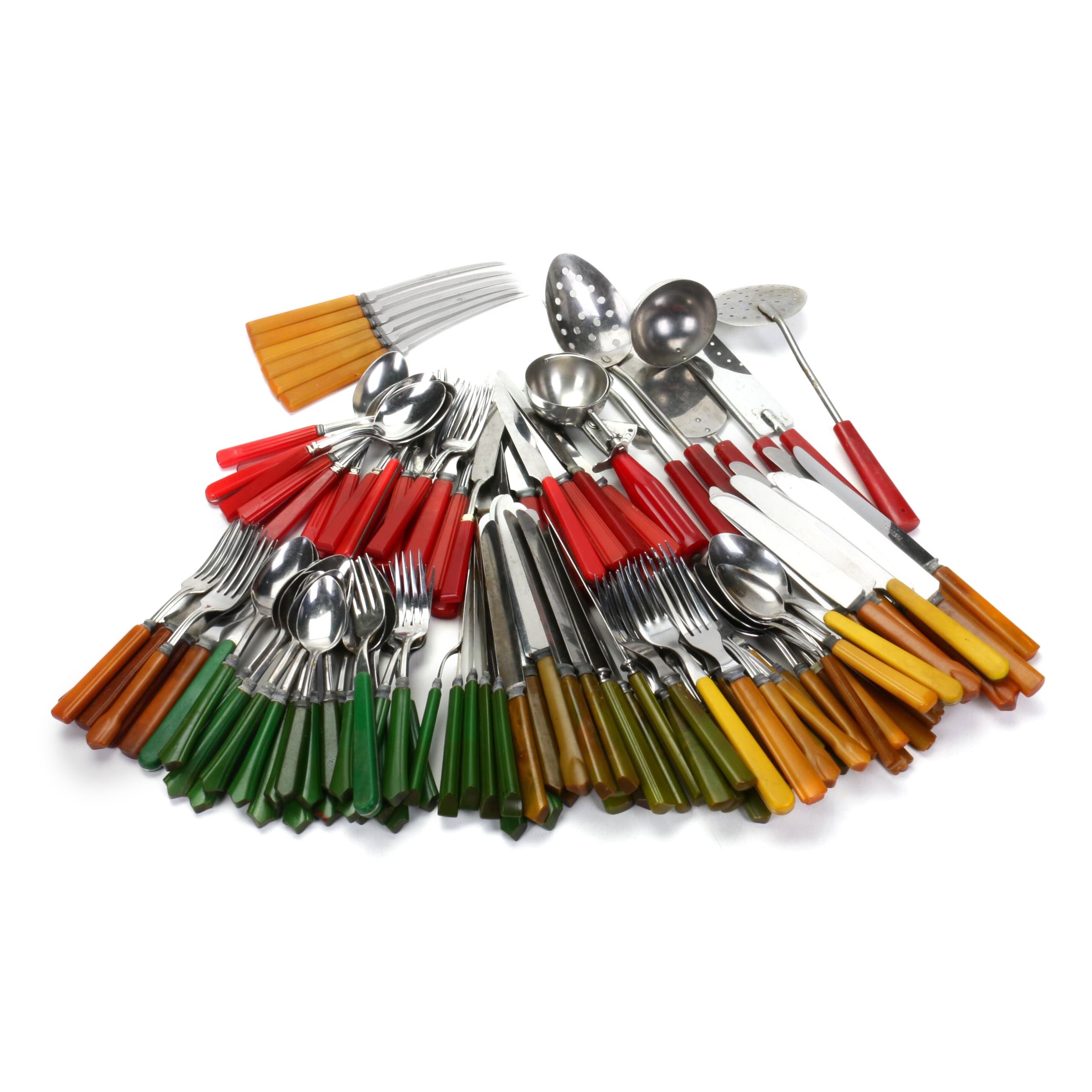 Sta-Brite Allegheny Bakelite Flatware and Serving Utensils