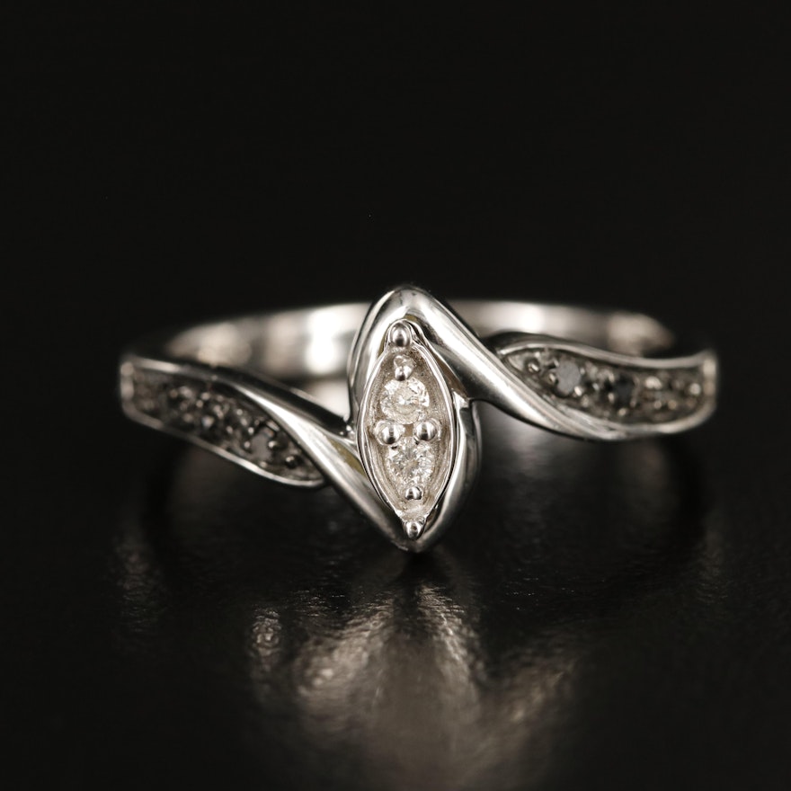 Sterling Diamond Ring