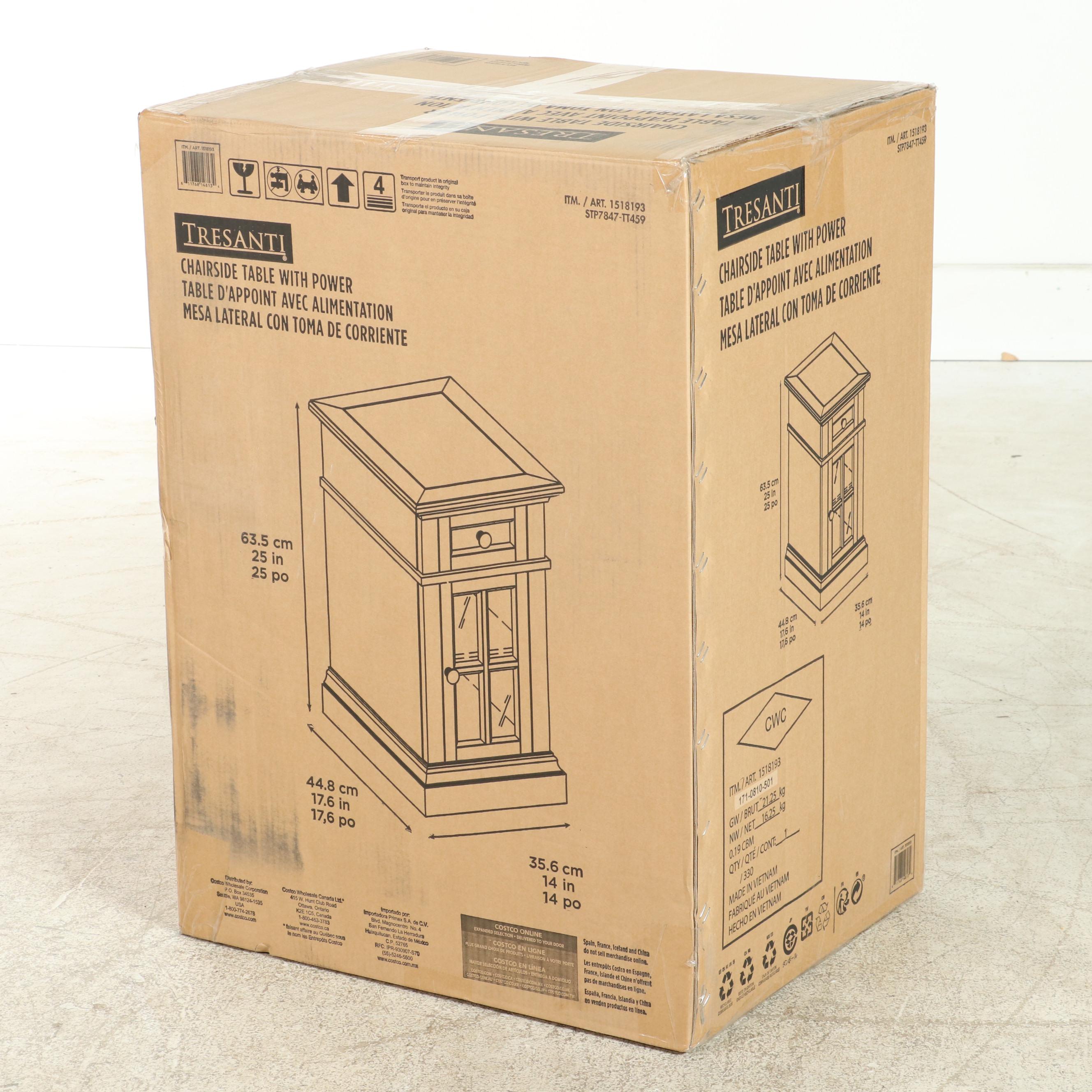 Tresanti "Sloane" Chairside Table with Power