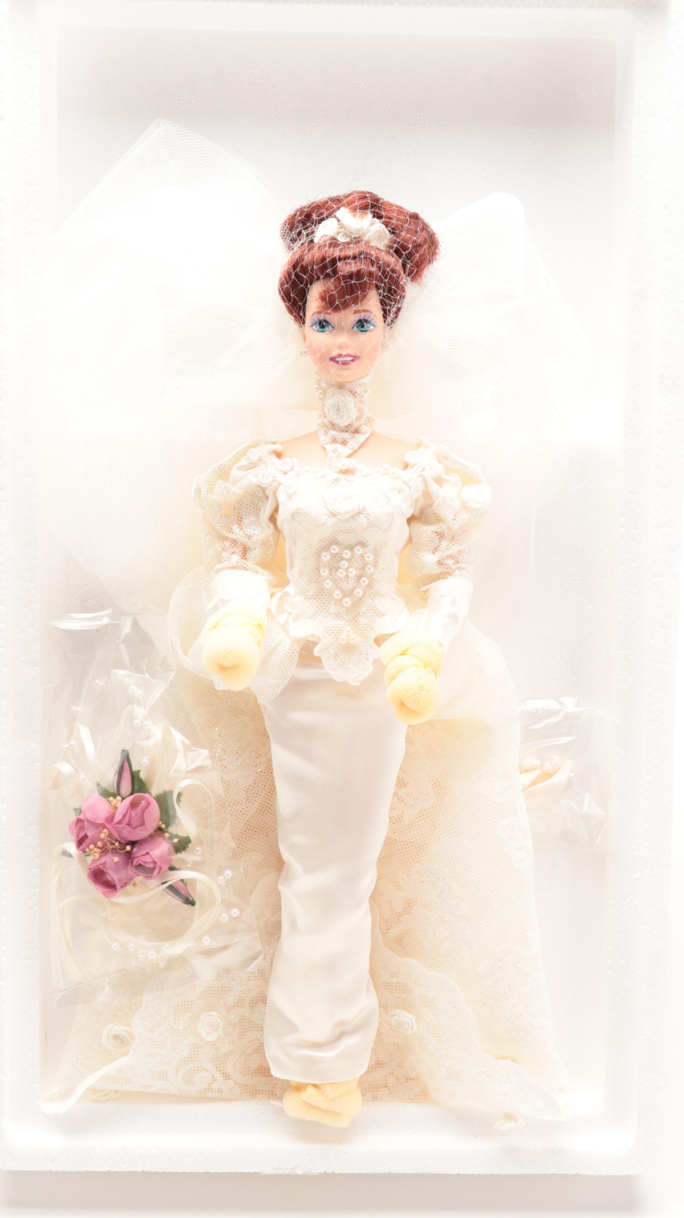 Mattel Barbie "Romantic Rose Bride" and "Evening Pearl" Composite Dolls
