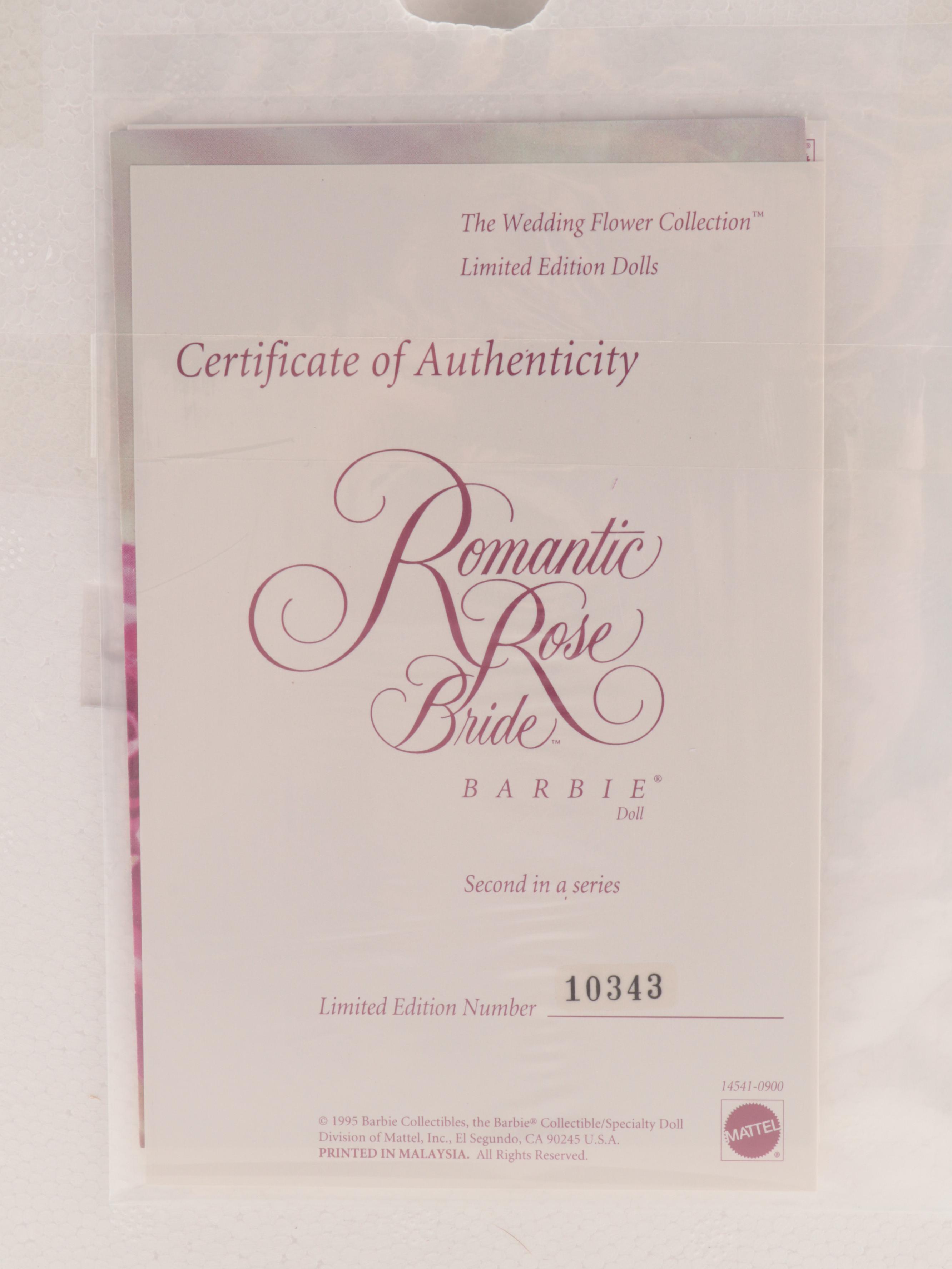 Mattel Barbie "Romantic Rose Bride" and "Evening Pearl" Composite Dolls