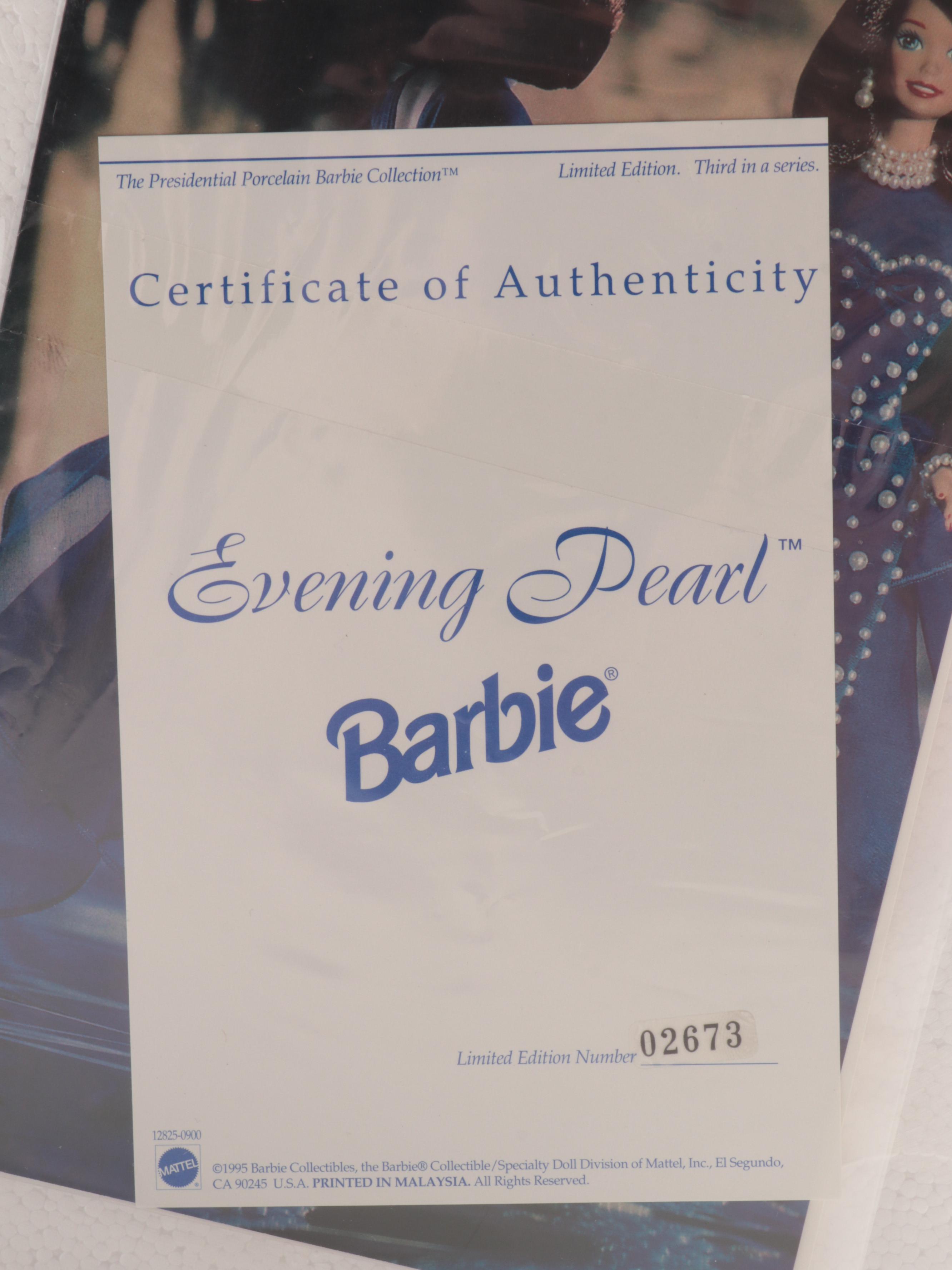 Mattel Barbie "Romantic Rose Bride" and "Evening Pearl" Composite Dolls