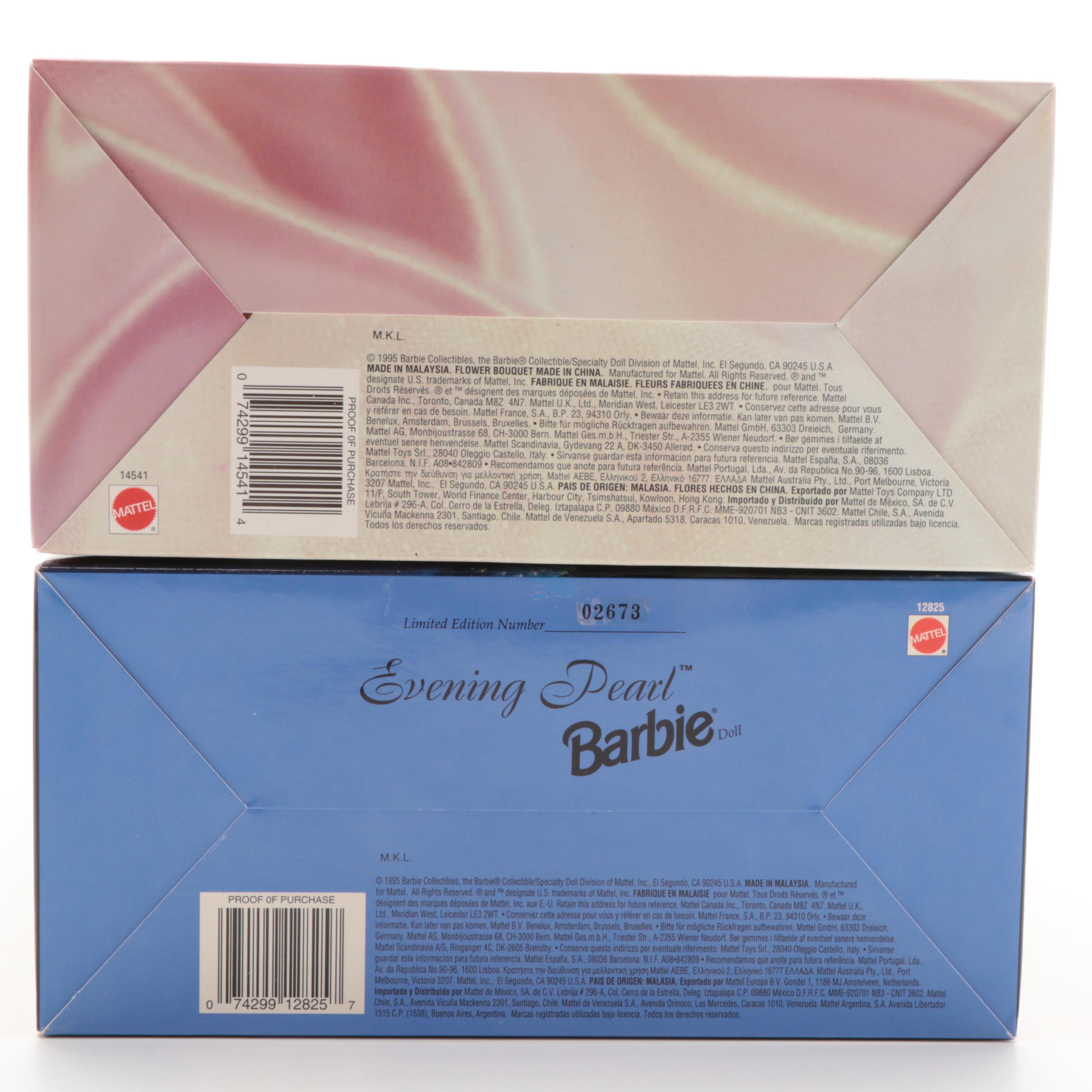 Mattel Barbie "Romantic Rose Bride" and "Evening Pearl" Composite Dolls