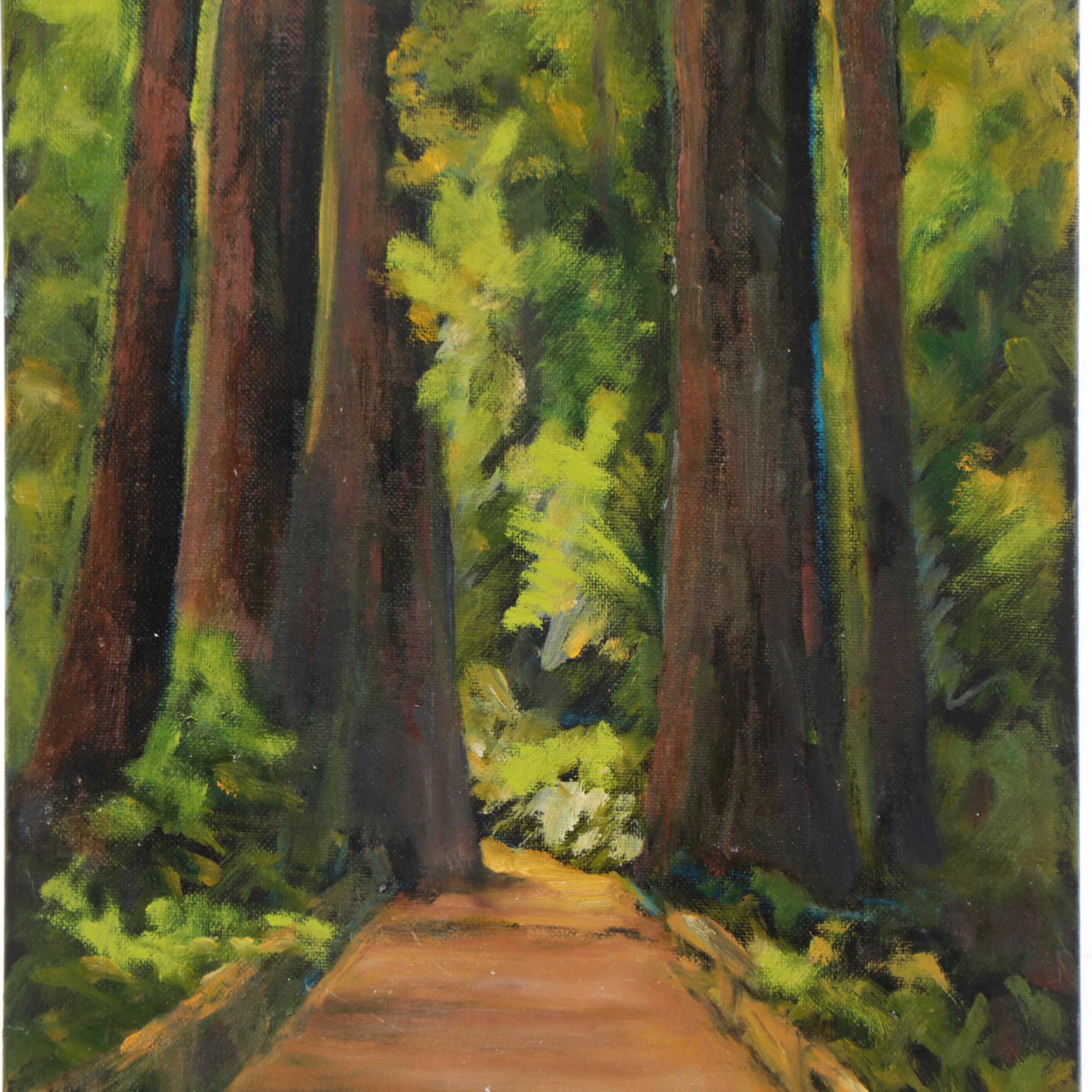 Deborah Miller Forest Path Oil Painting