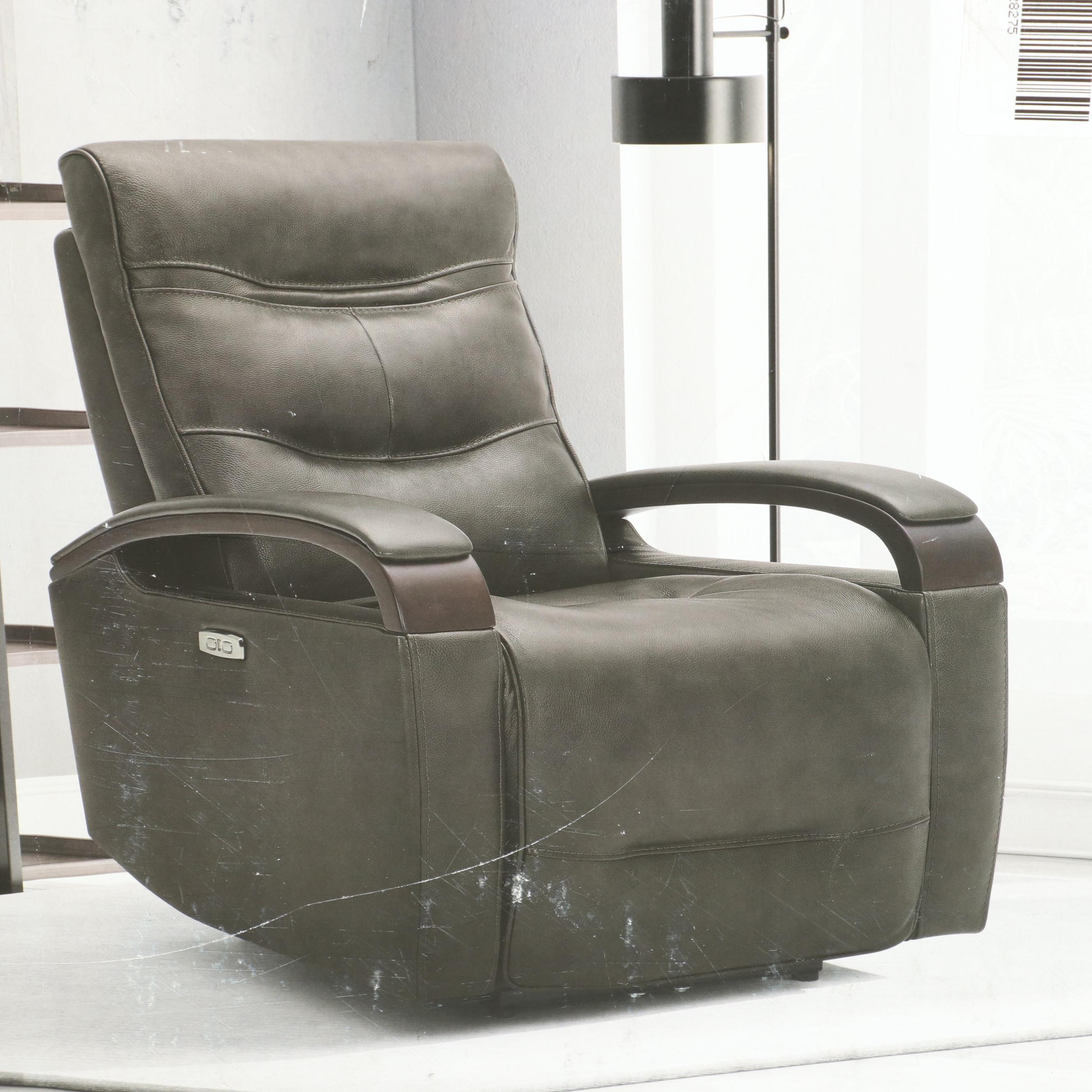 Gilman Creek Furniture "Canmore" Leather Power Recliner with Power Headrest