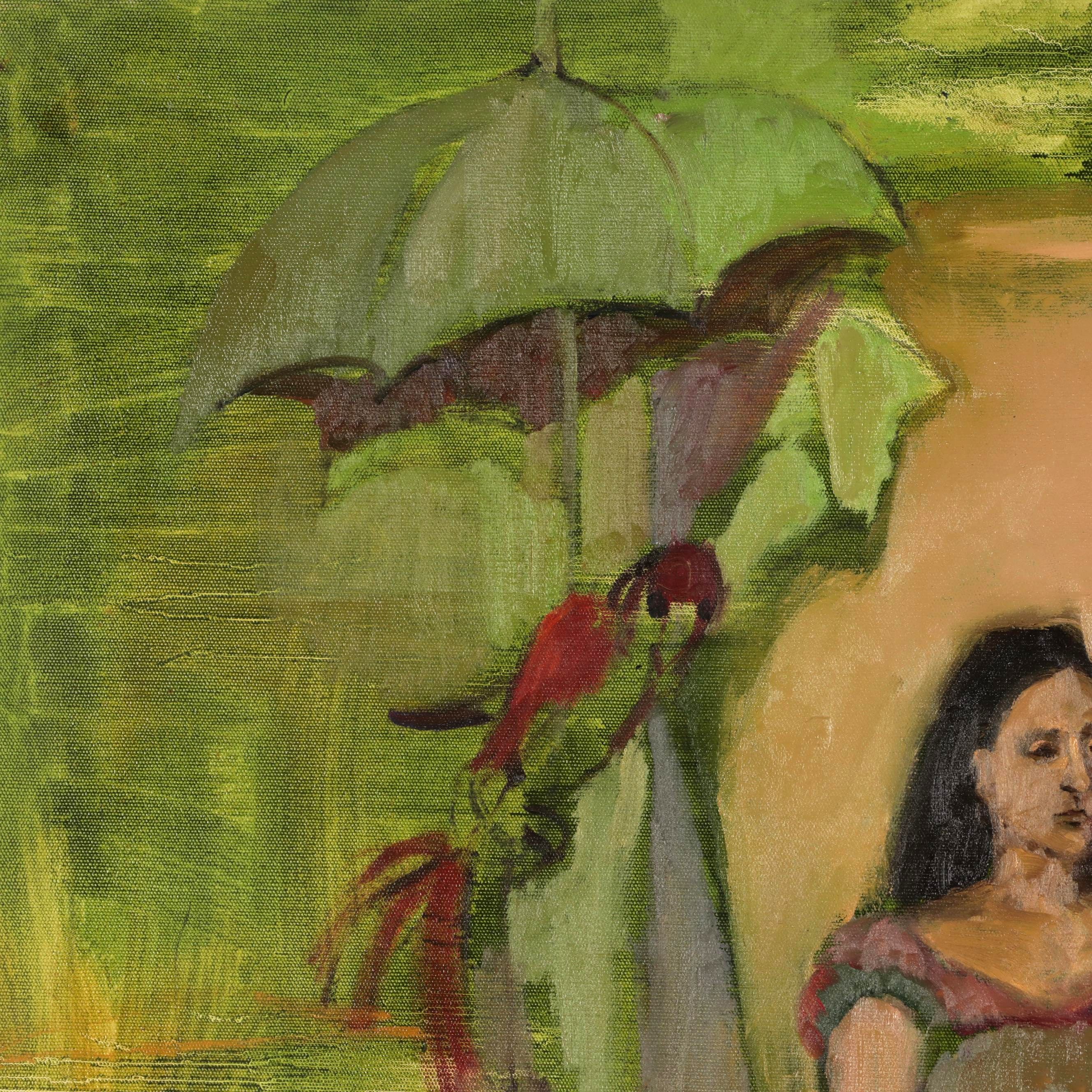 Marion Maas Oil Painting of Seated Woman