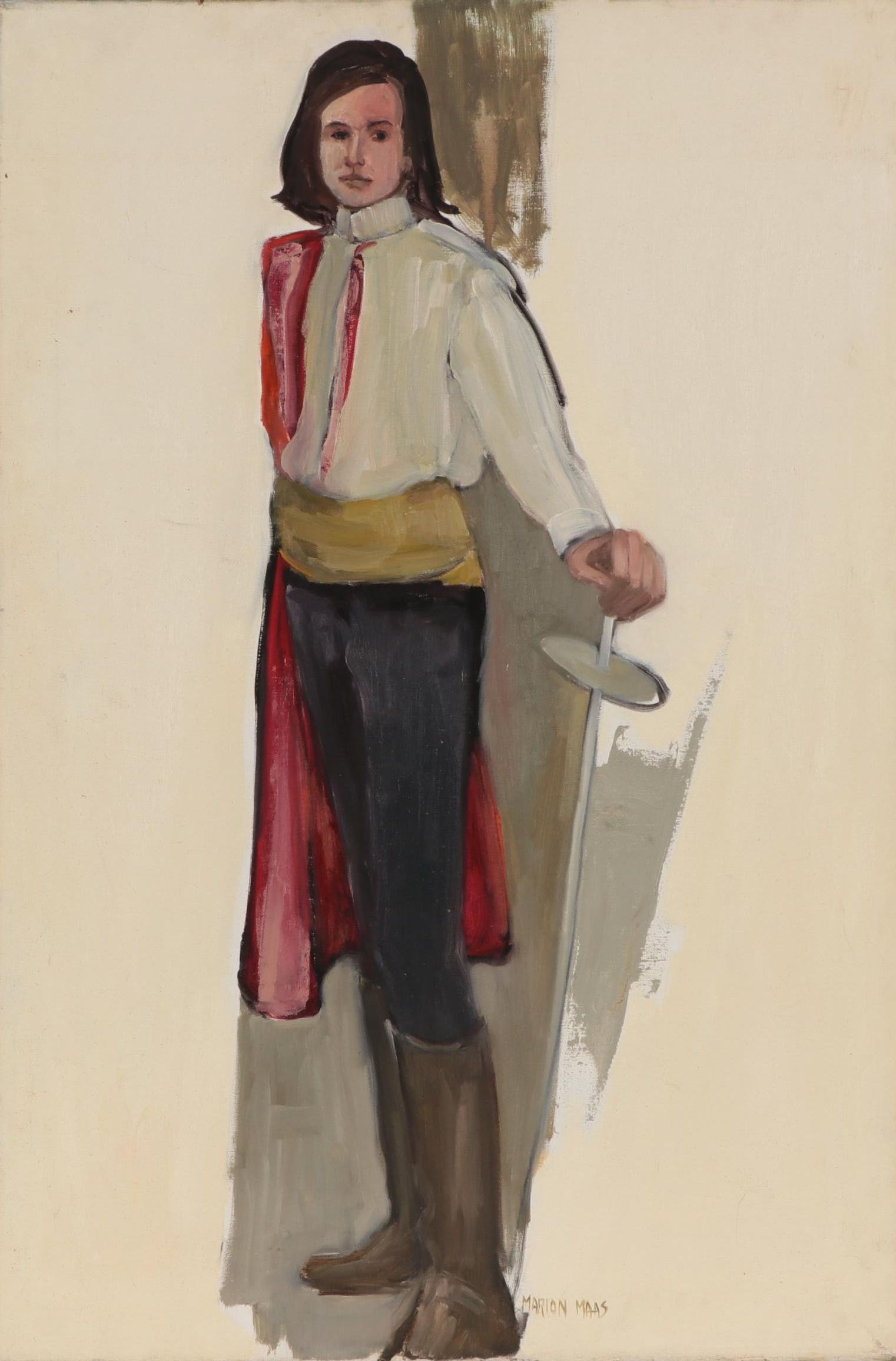 Marion Maas Figural Oil Painting