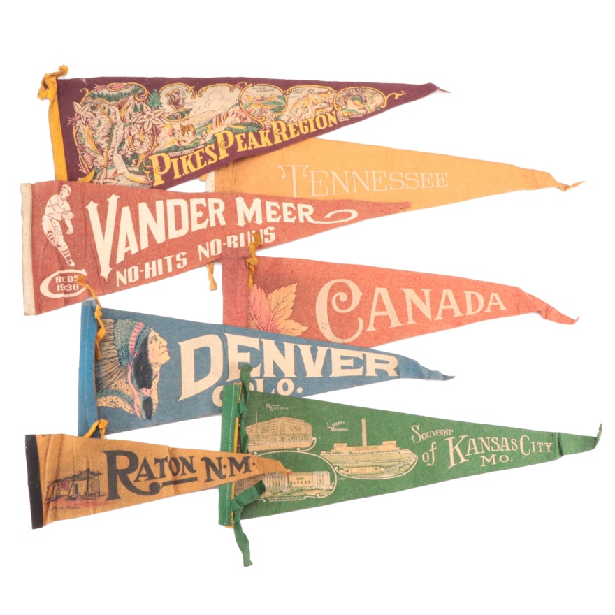 North American Souvenir and Travel Pennants