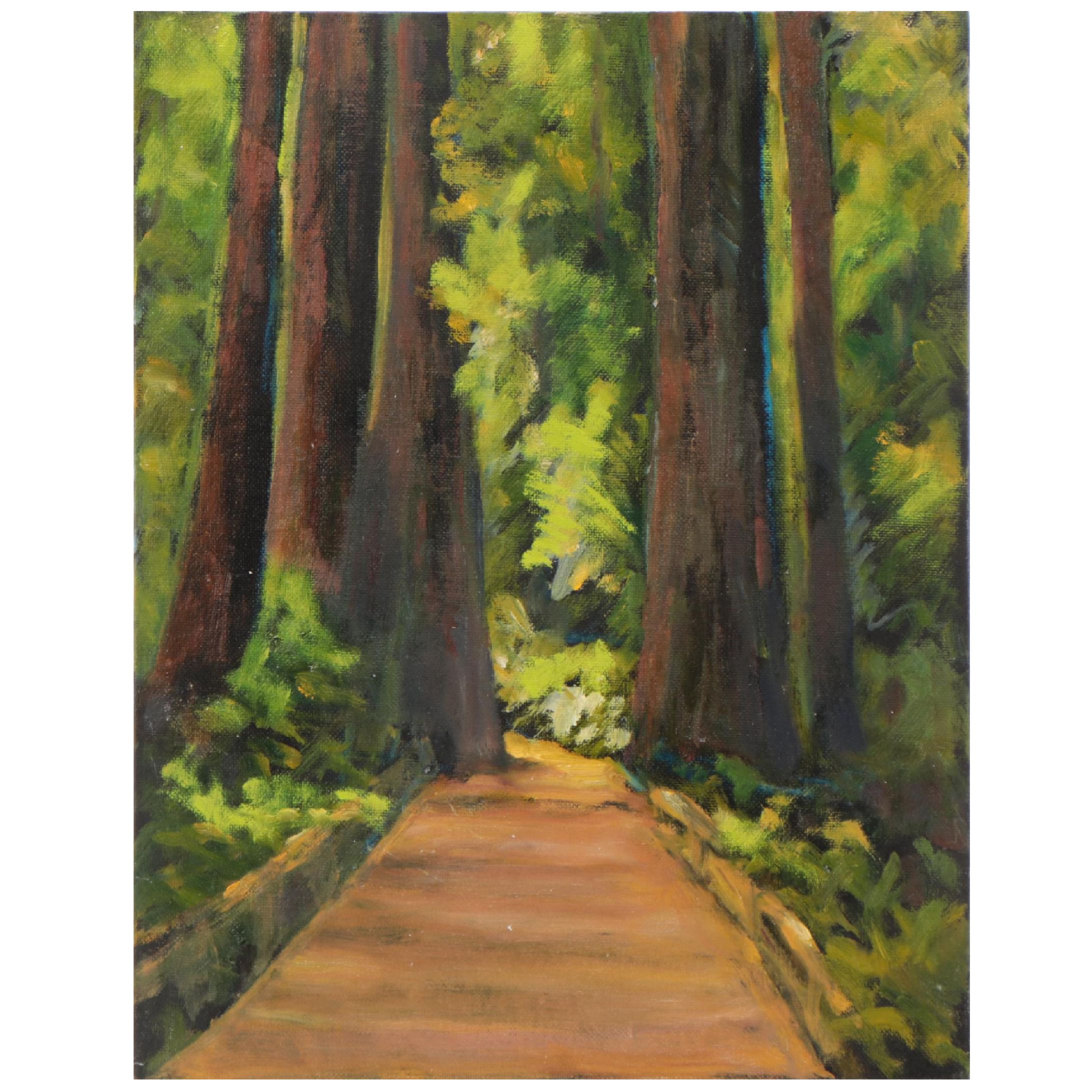 Deborah Miller Forest Path Oil Painting