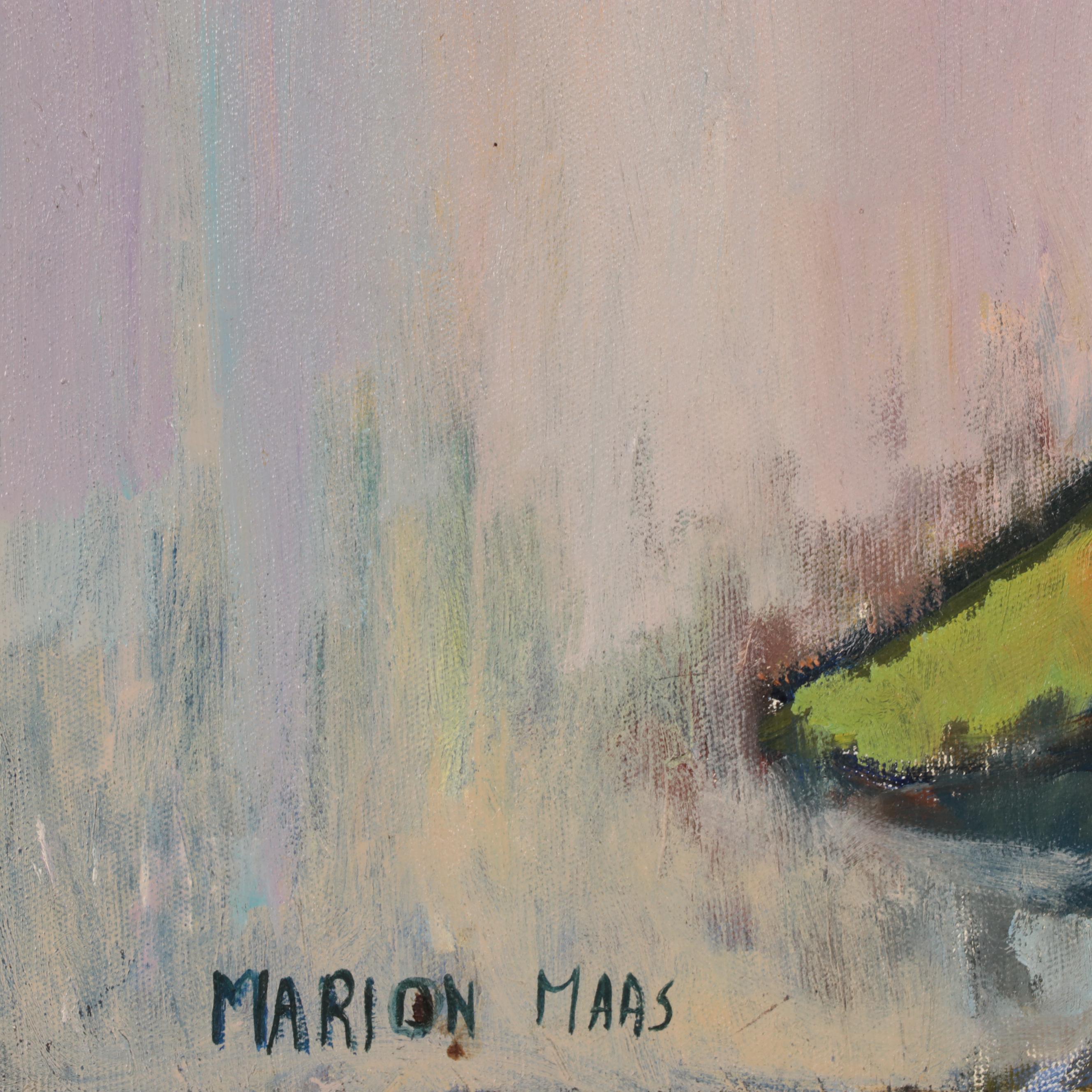 Marion Maas Figural Oil Painting "On the Dock"