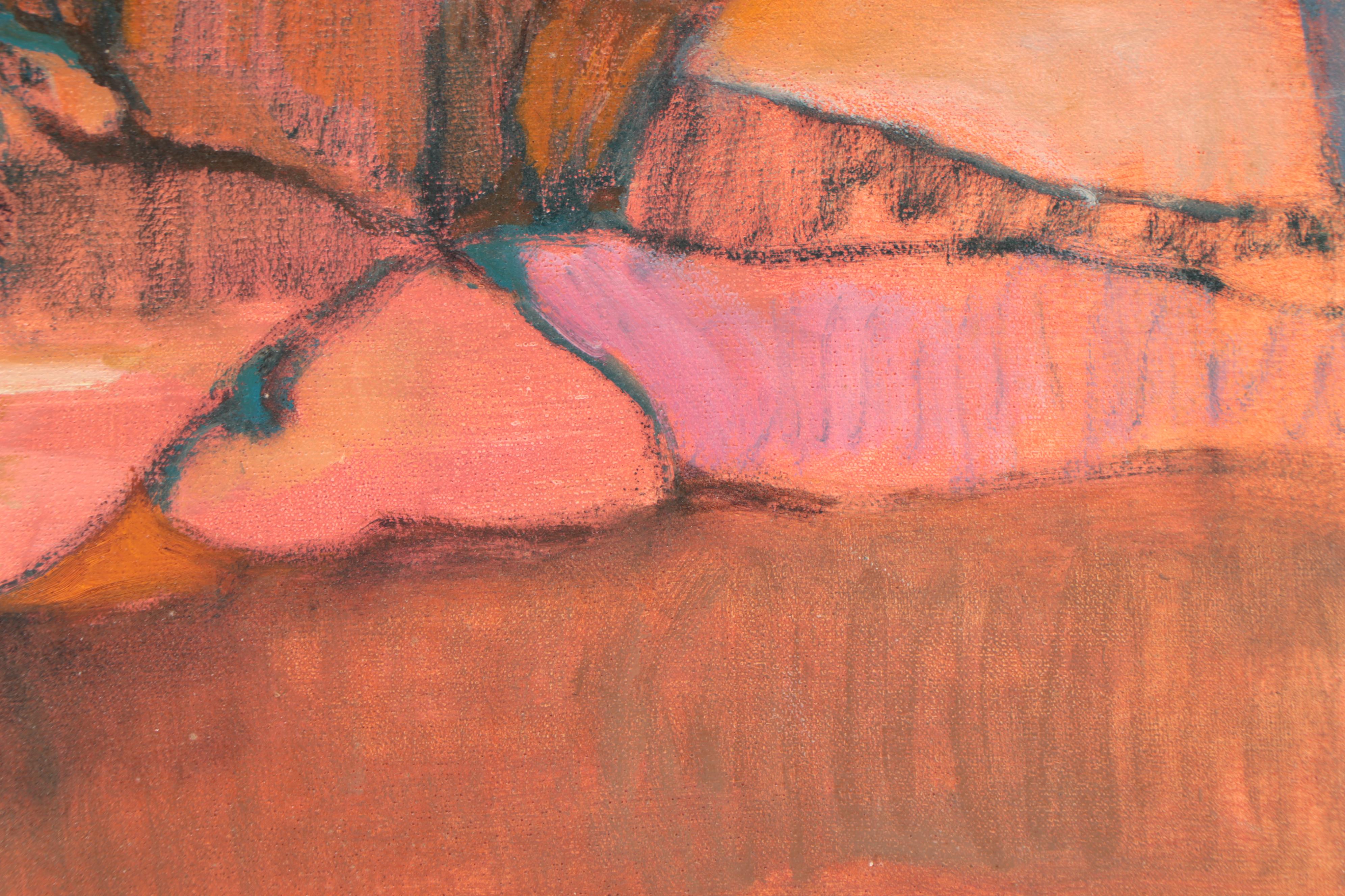 Marion Maas Oil Painting "Lenox Farm III," Late 20th Century