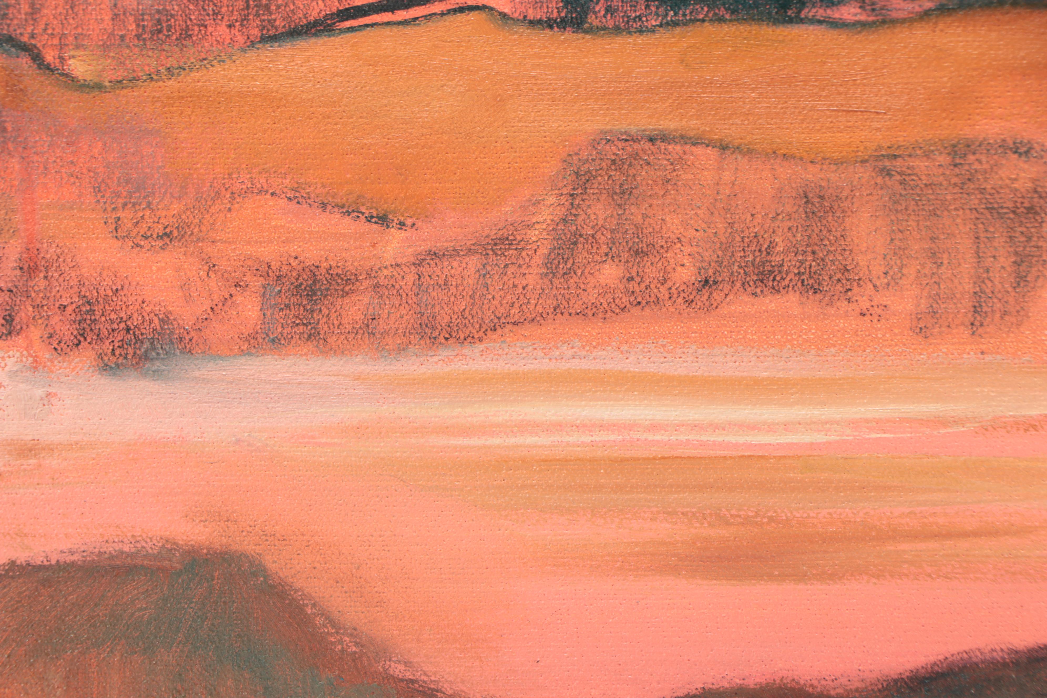 Marion Maas Oil Painting "Lenox Farm III," Late 20th Century