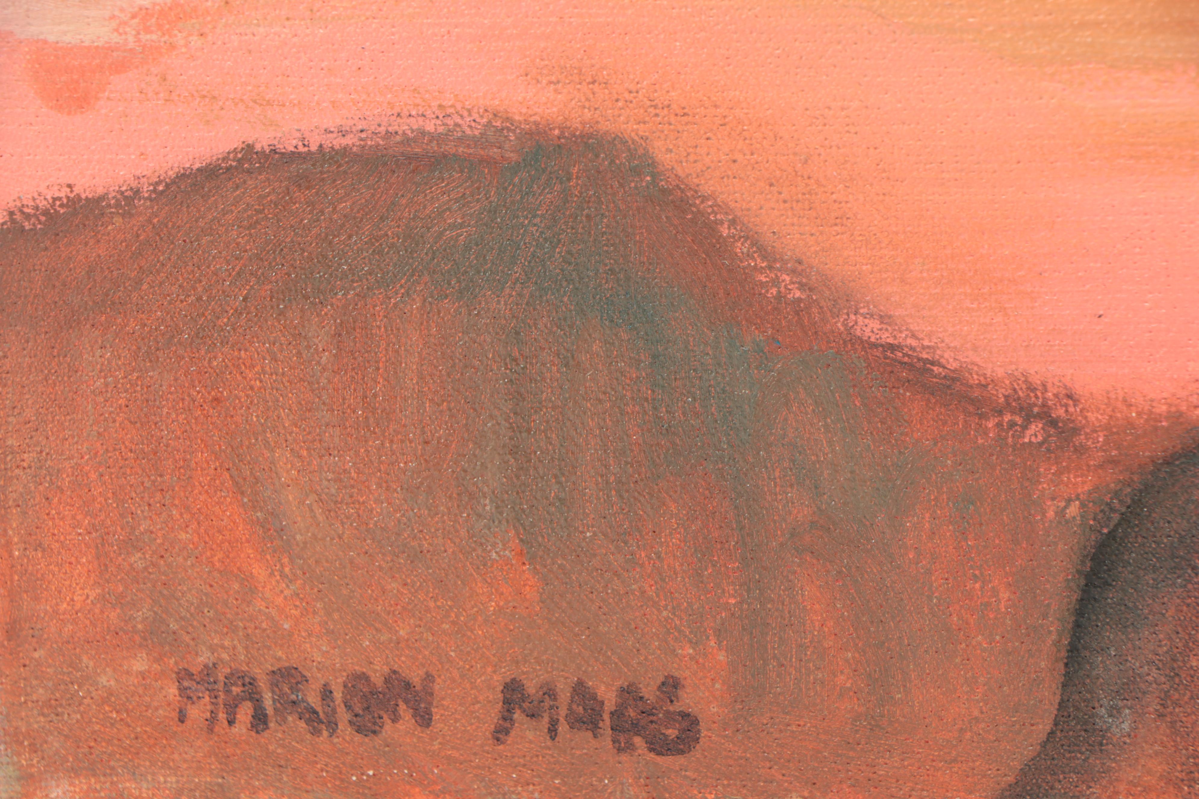 Marion Maas Oil Painting "Lenox Farm III," Late 20th Century