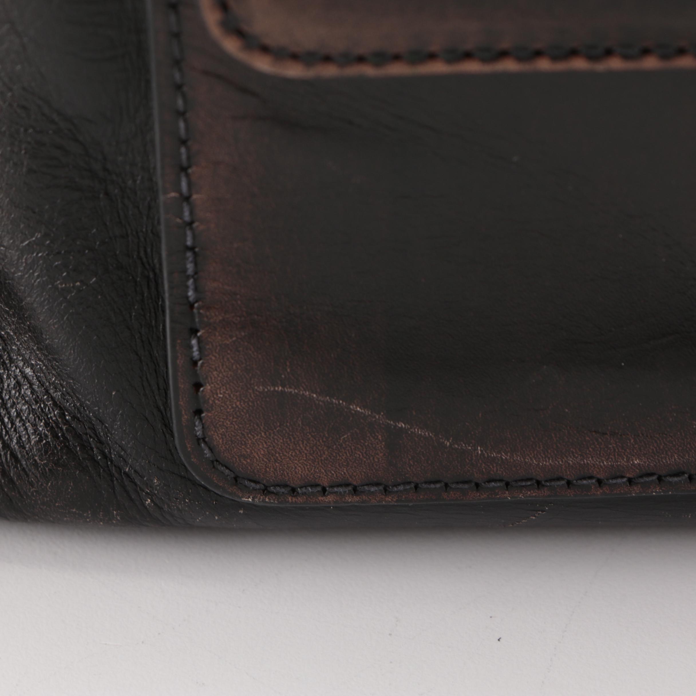 Prada Twin Pocket Tote in Grommet Embellished Leather