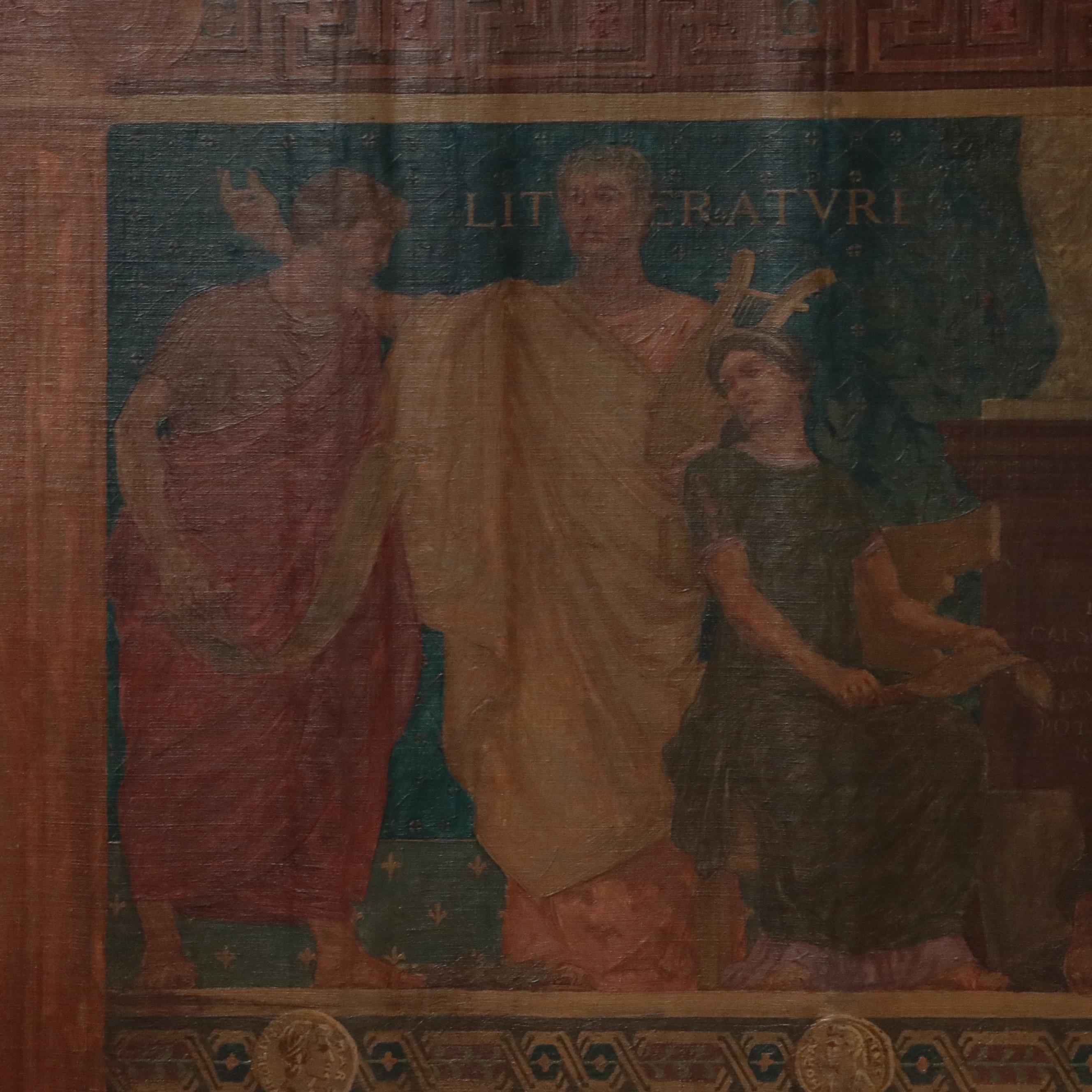 Andrew Thomas Schwartz Roman Allegorical Mural Polyptych, 1901