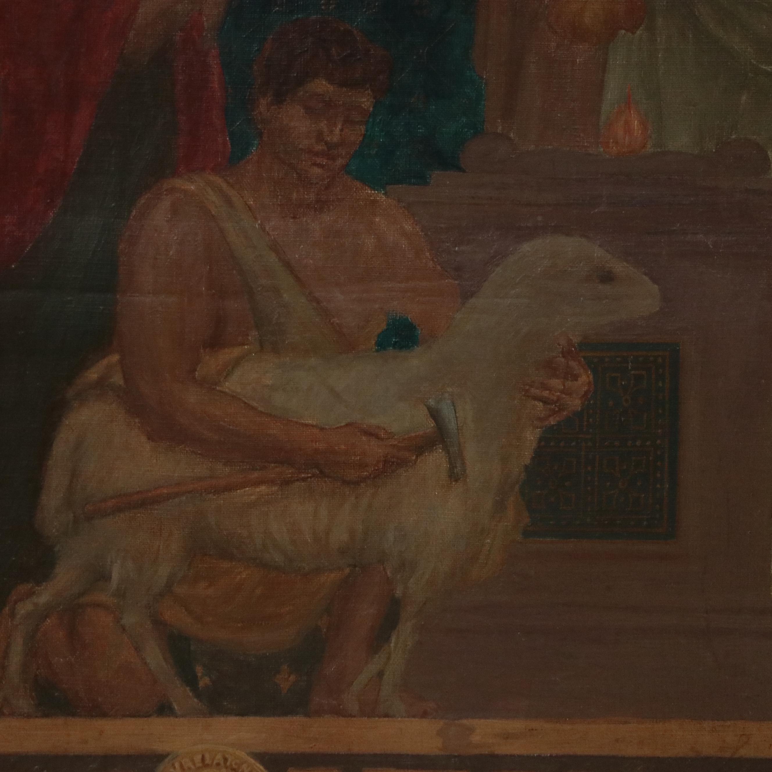 Andrew Thomas Schwartz Roman Allegorical Mural Polyptych, 1901