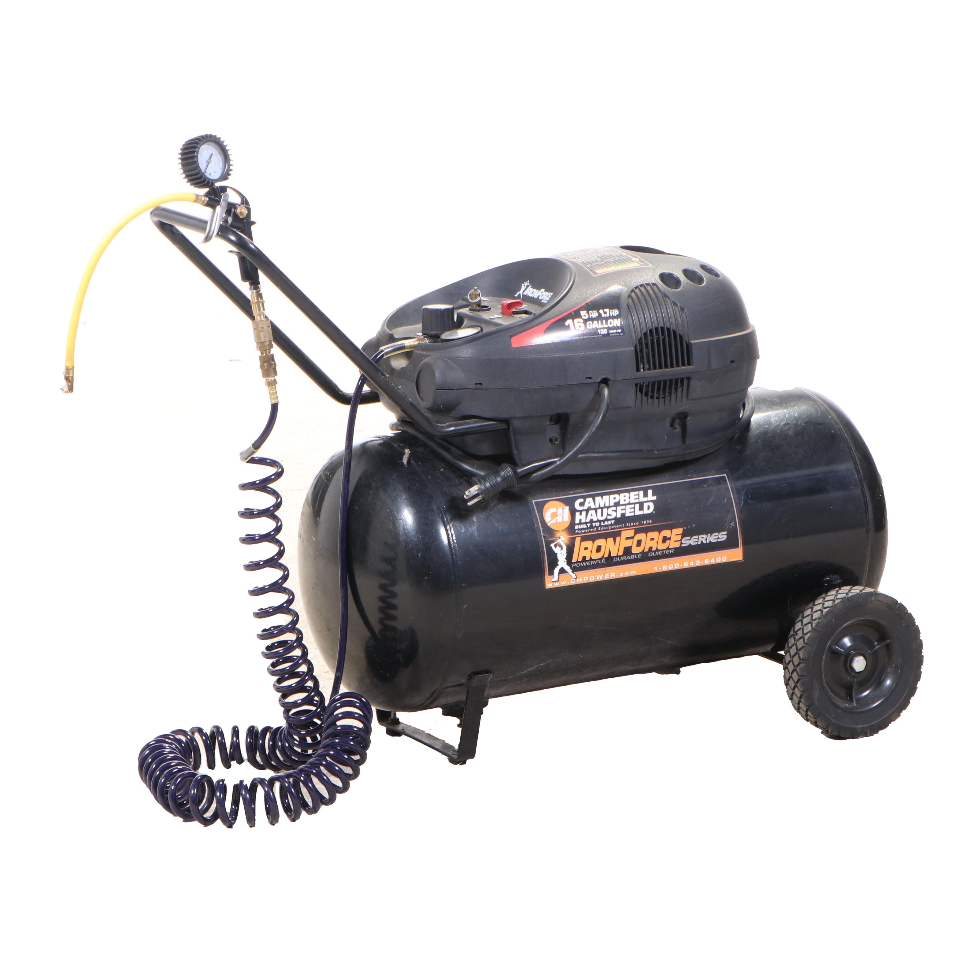 Campbell Hausfeld Iron Force Series 16Gallon, 135 PSI Air Compressor