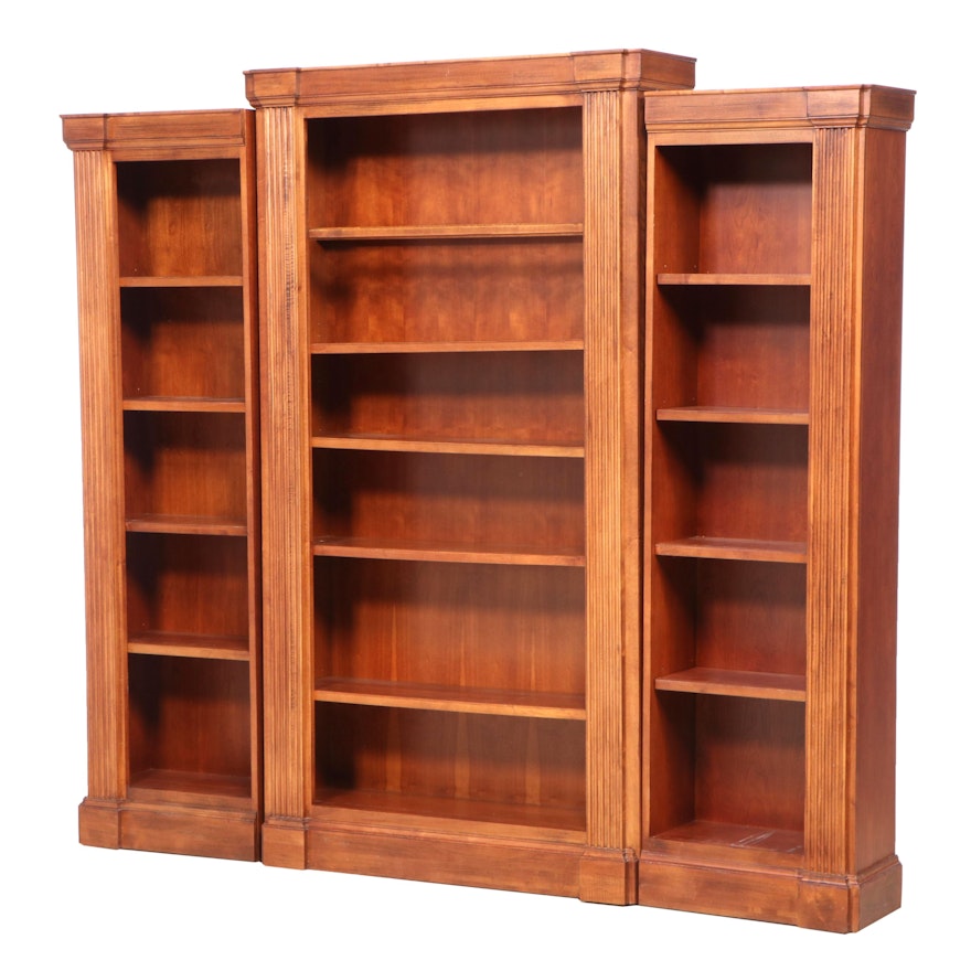 Neoclassical Style Modular Birch Bookcase