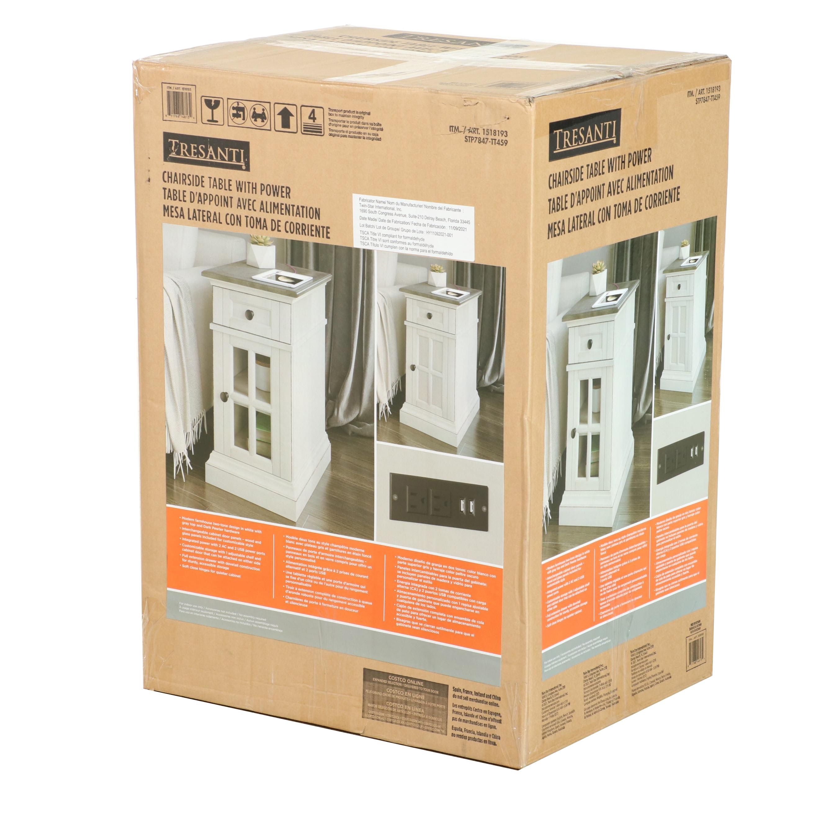 Tresanti "Sloane" Chairside Table with Power