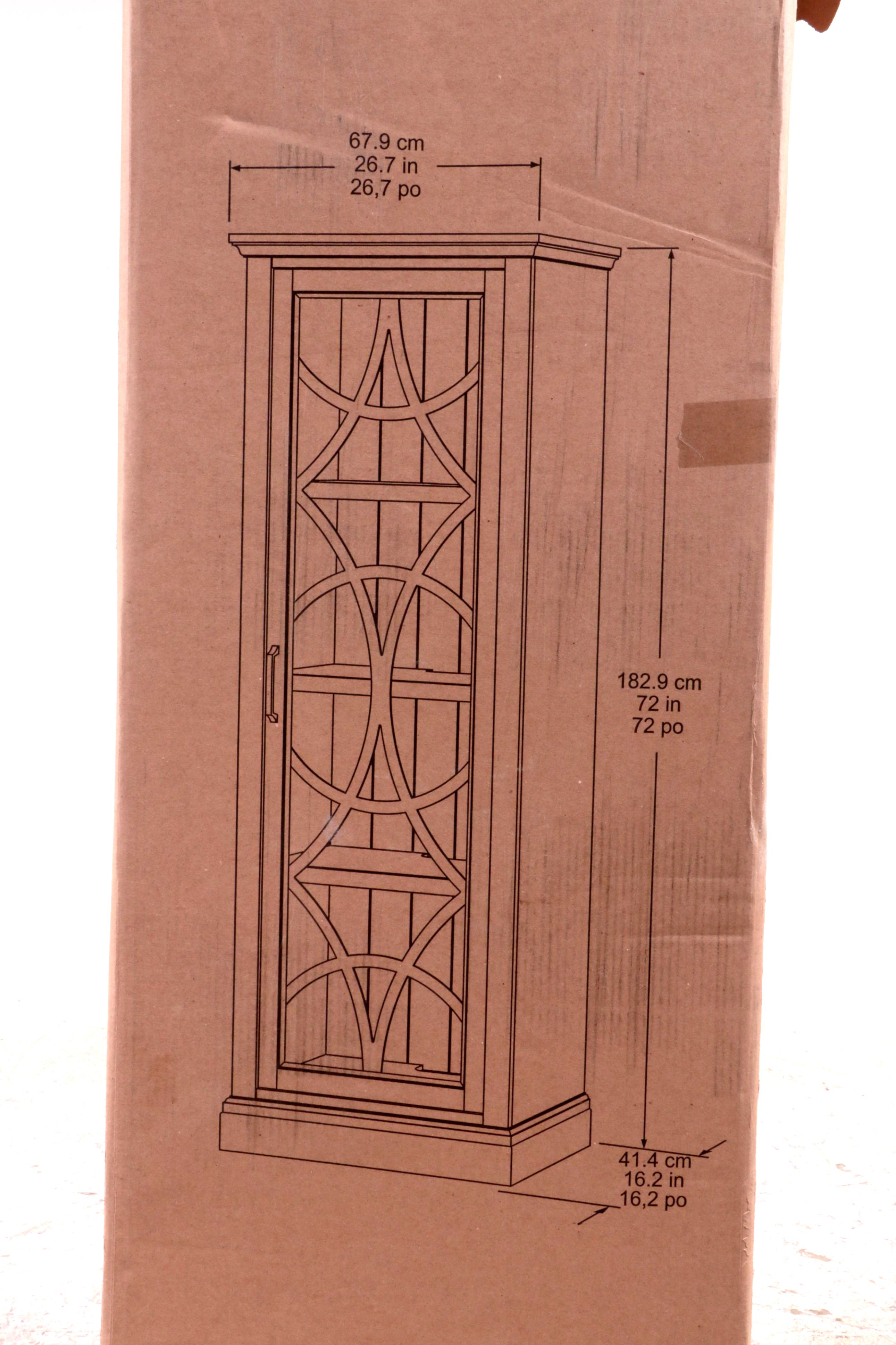 Pike & Main "Quinn" Narrow 72" Bookcase