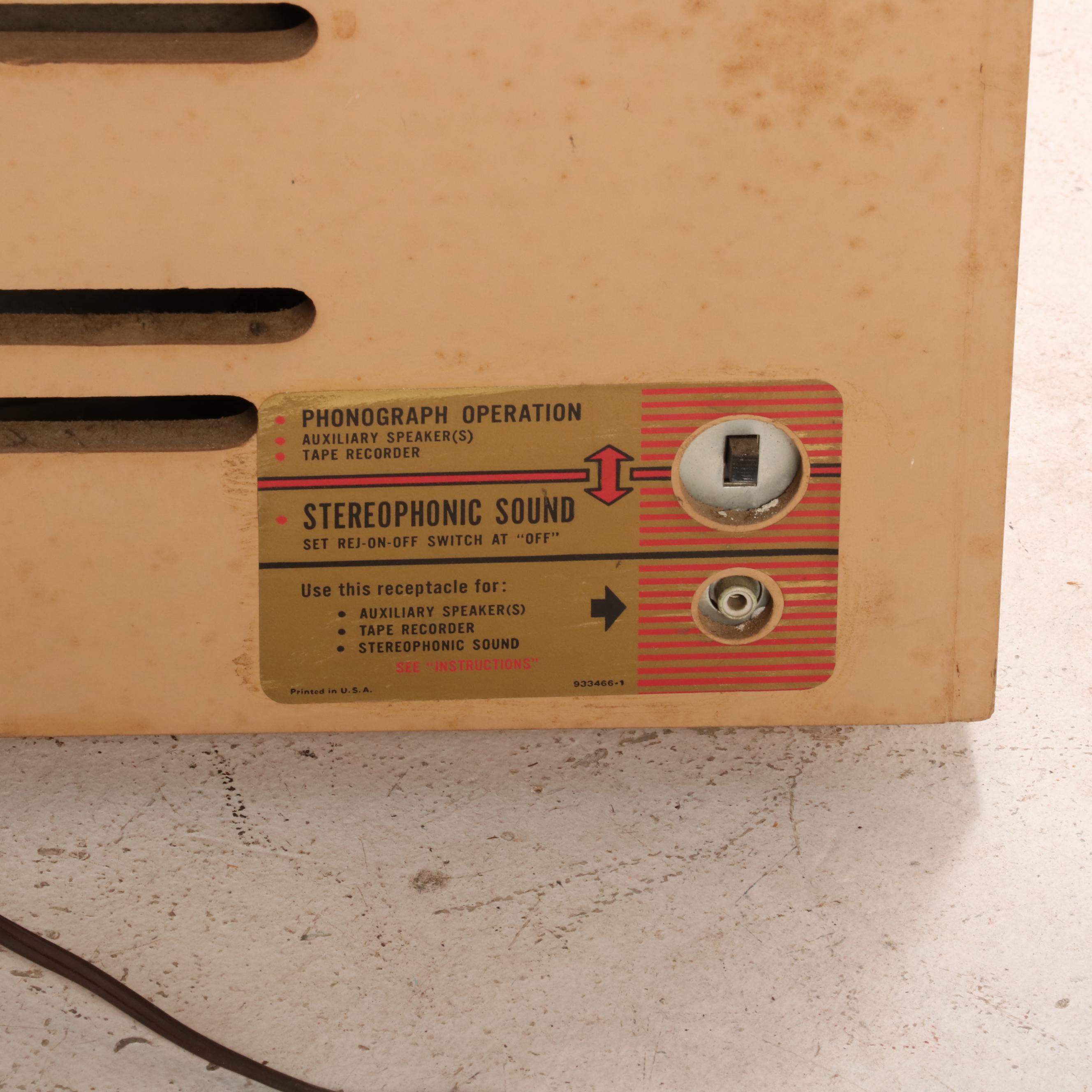 RCA Victor Orphonic High Fidelity Record Player, Vintage