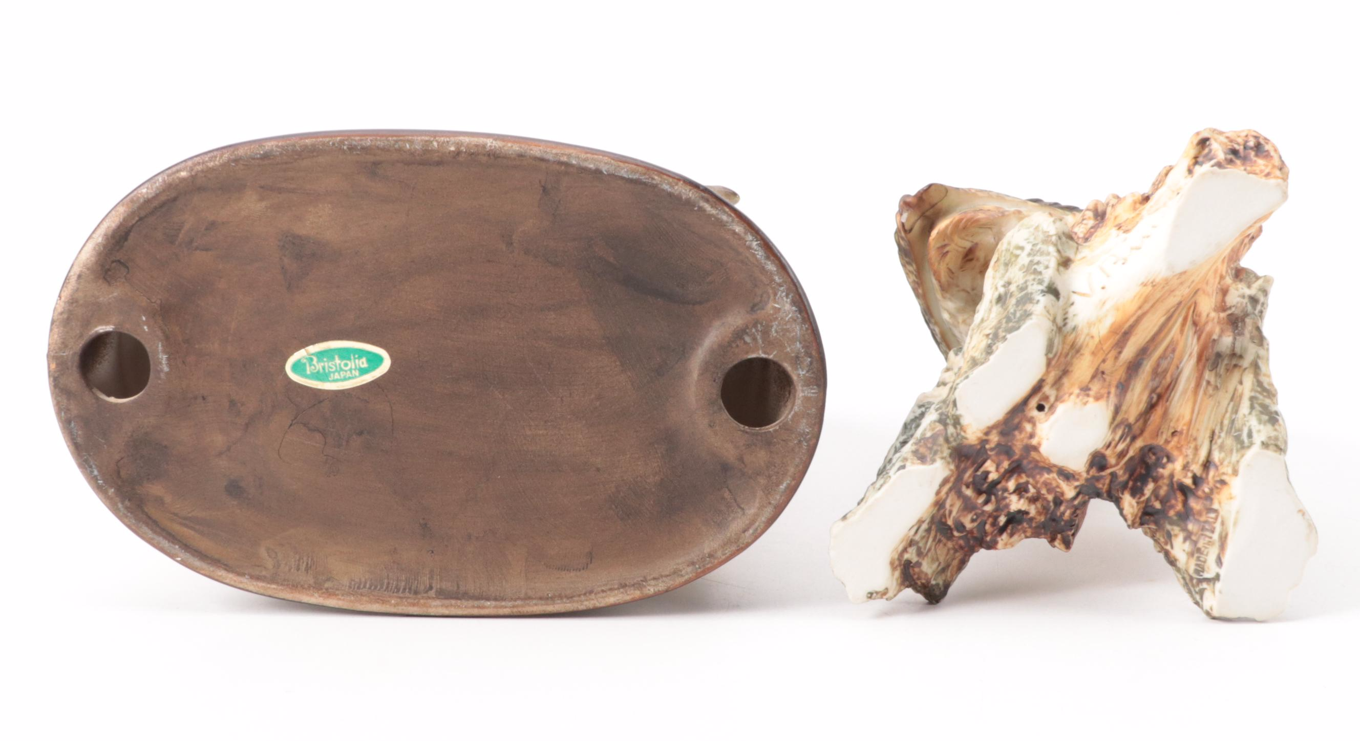 Alfretto Porcelain Eagle Figurine with Other Owl Figurines