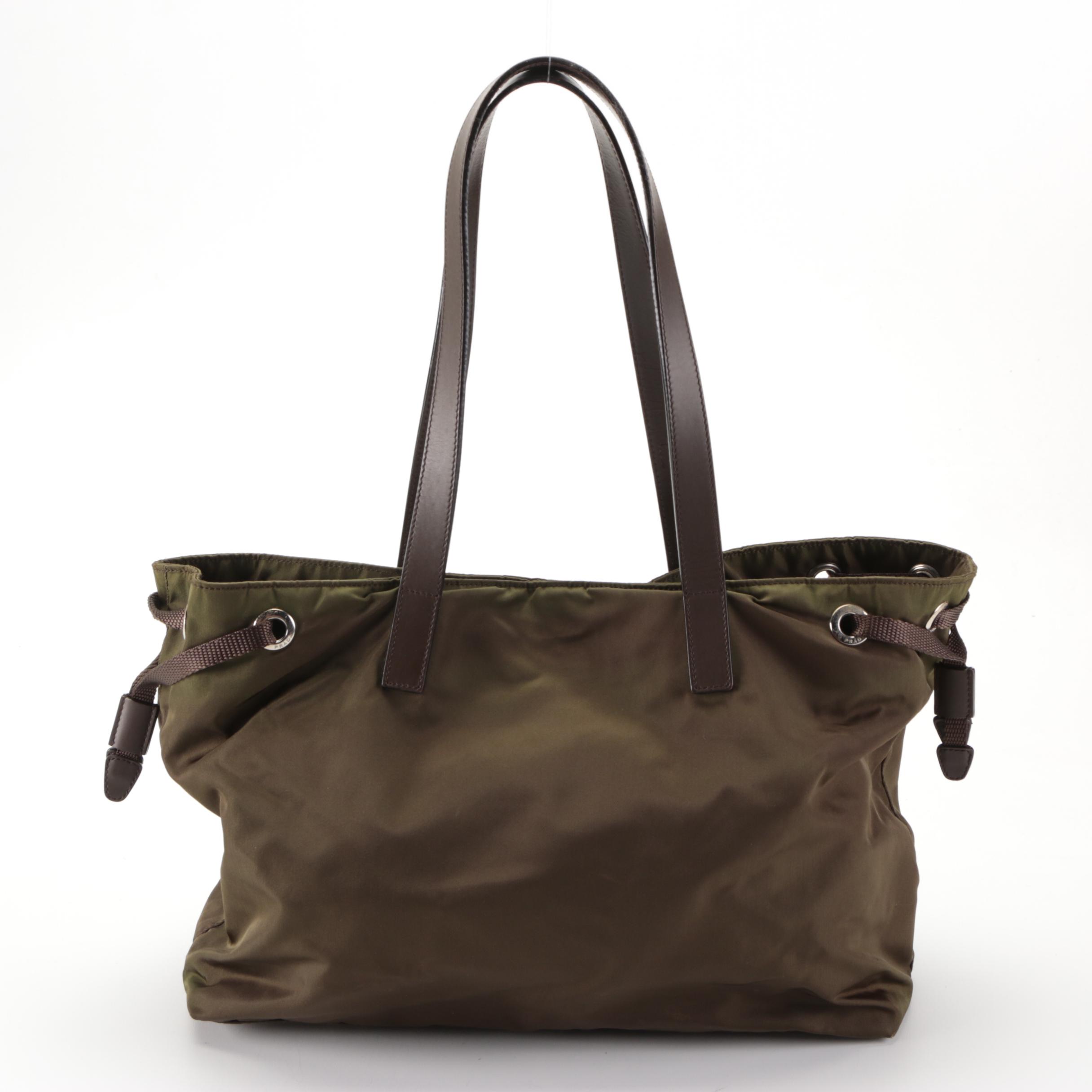 Prada Vela Sport Tote in Tessuta Nylon Bruciato