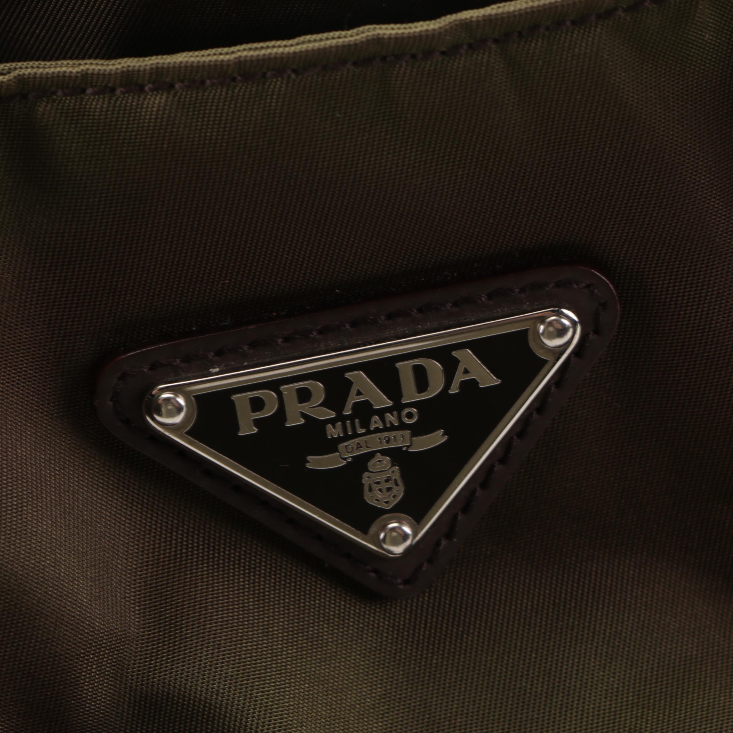 Prada Vela Sport Tote in Tessuta Nylon Bruciato