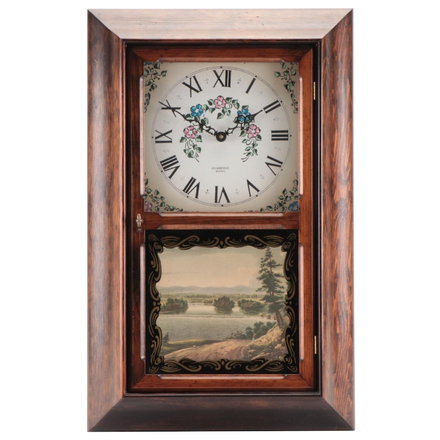 Ogee Style Battery Powered Wall Clock, 20th Century