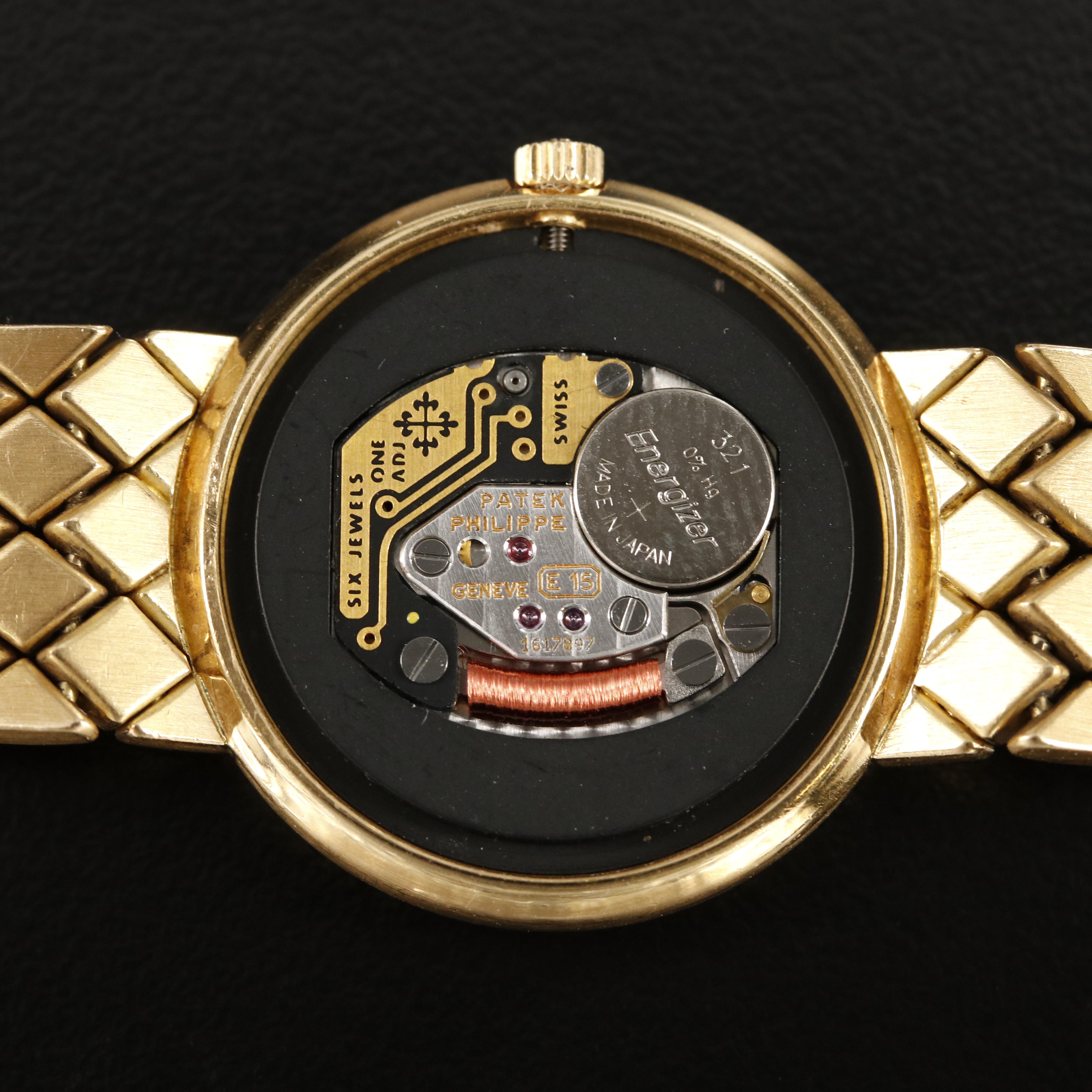 Patek Philippe 18K and 1.00 CTW Diamond Calatrava Quartz Watch