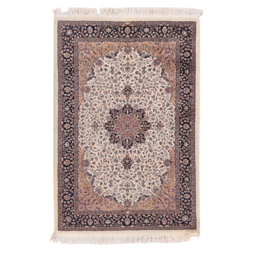 4'3 x 6'11 Hand-Knotted Persian Tabriz Area Rug