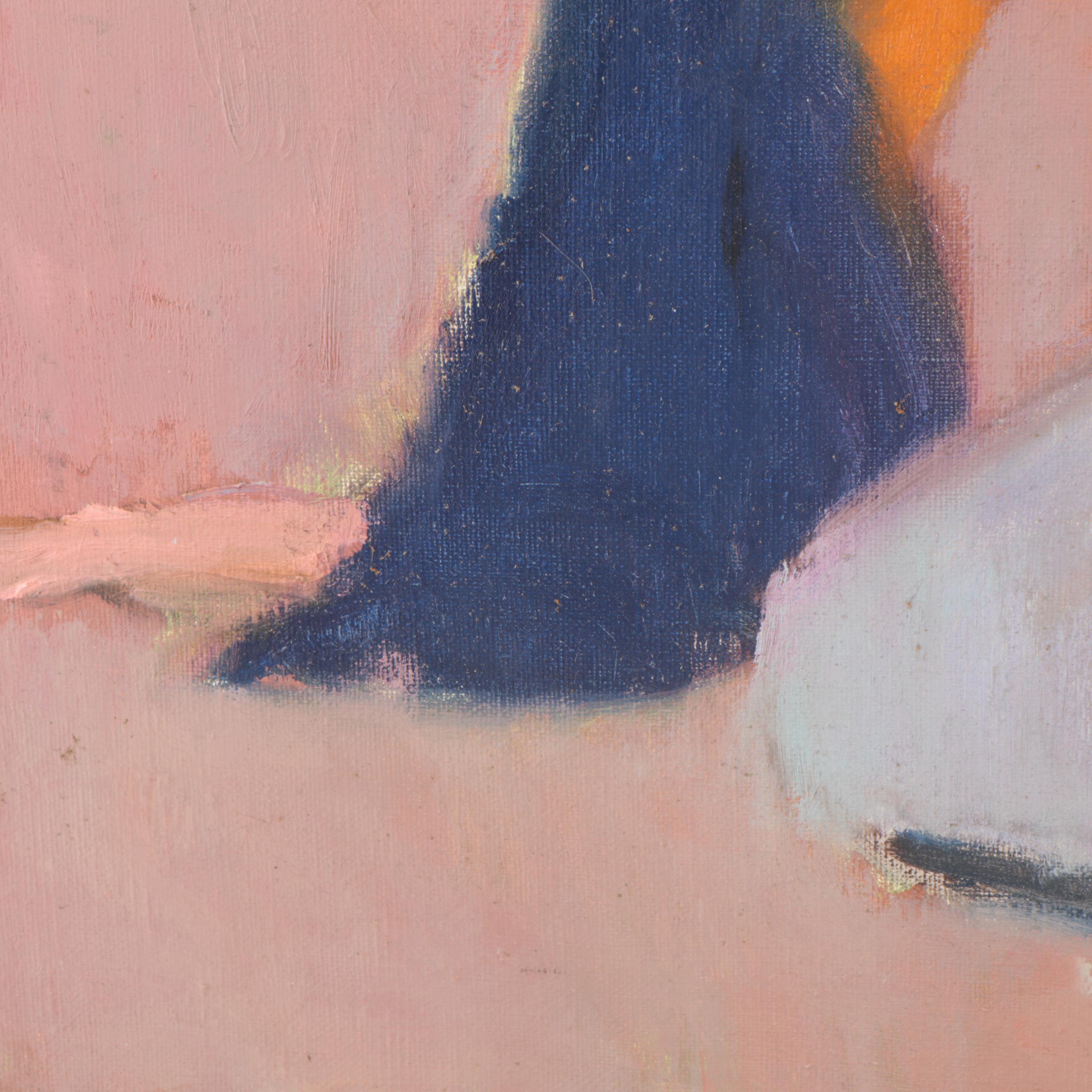 Marion Maas Figural Oil Painting