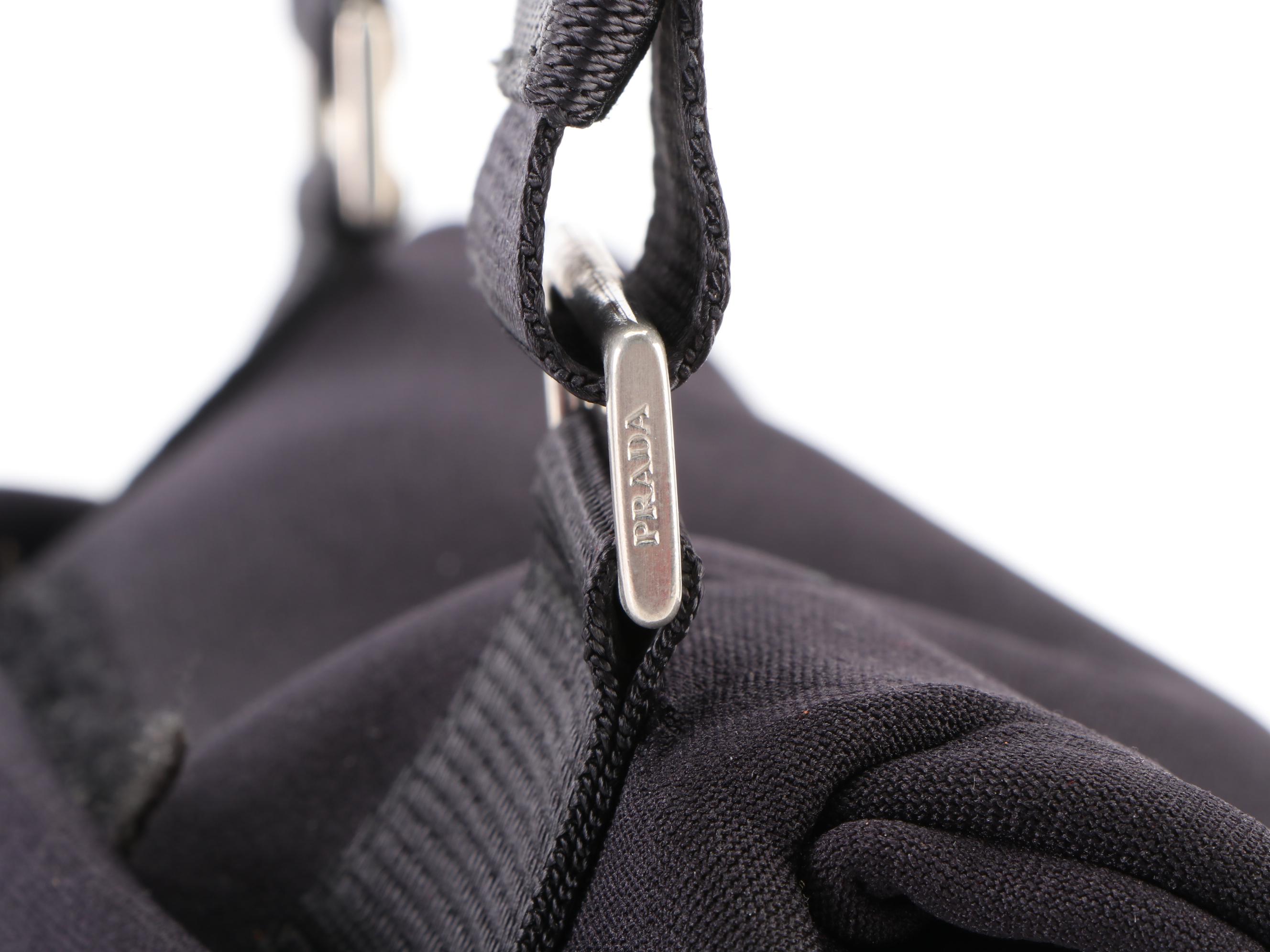 Prada Sport Line Shoulder Bag in Black Neoprene and Mesh