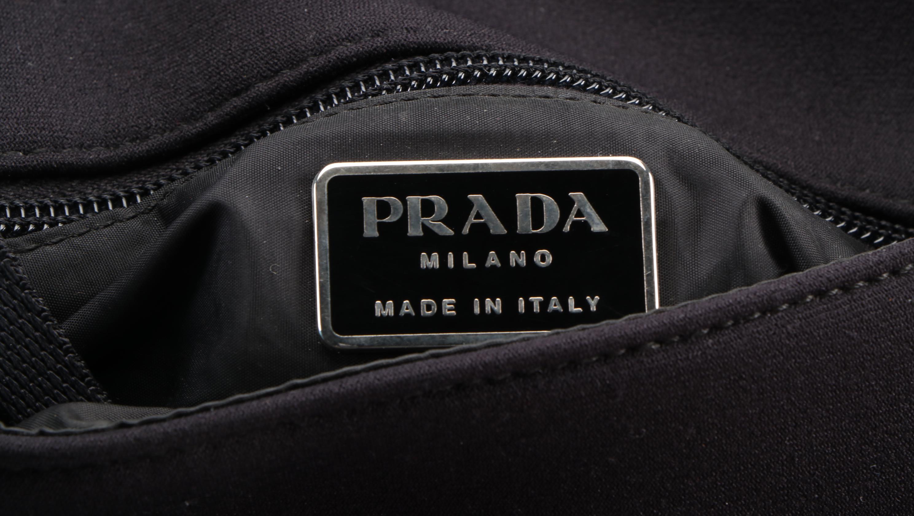 Prada Sport Line Shoulder Bag in Black Neoprene and Mesh