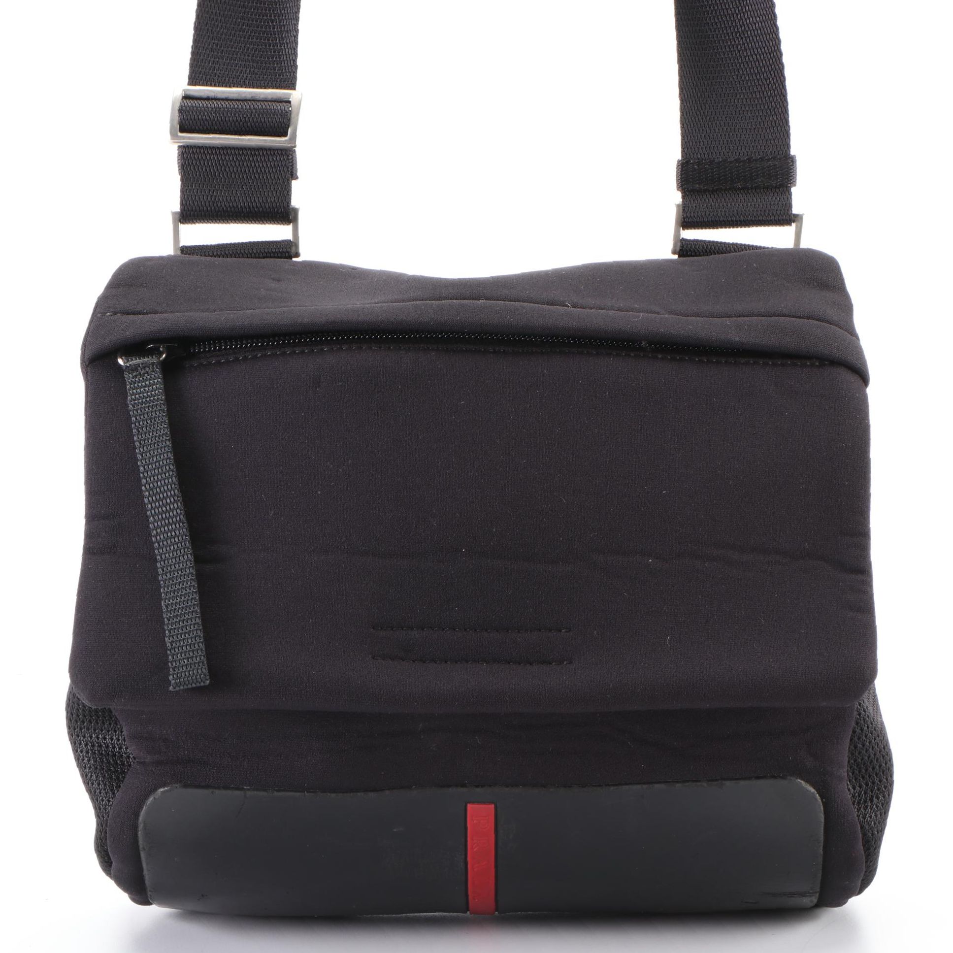Prada Sport Line Shoulder Bag in Black Neoprene and Mesh