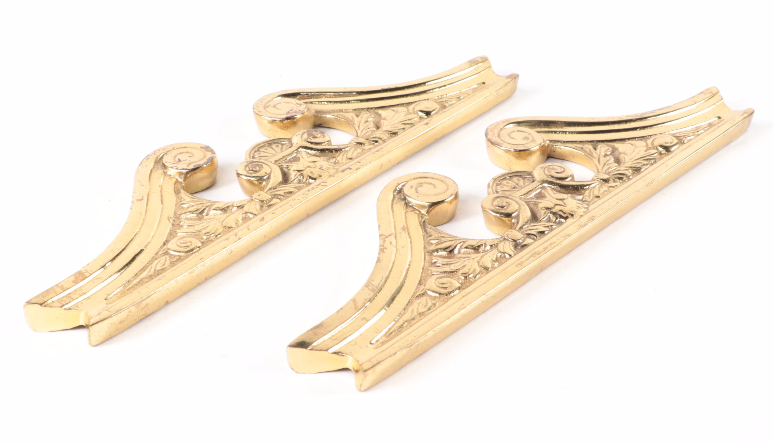 Neoclassical Style Cast Brass Pediments