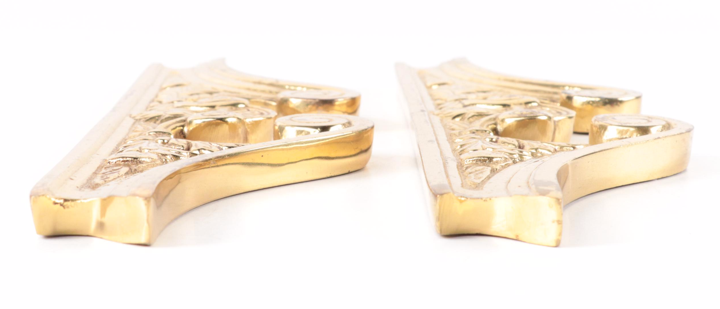 Neoclassical Style Cast Brass Pediments