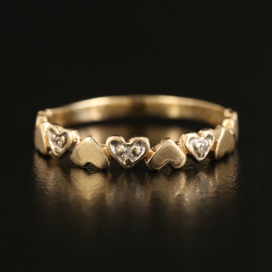 14K 0.02 CTW Diamond Heart Ring