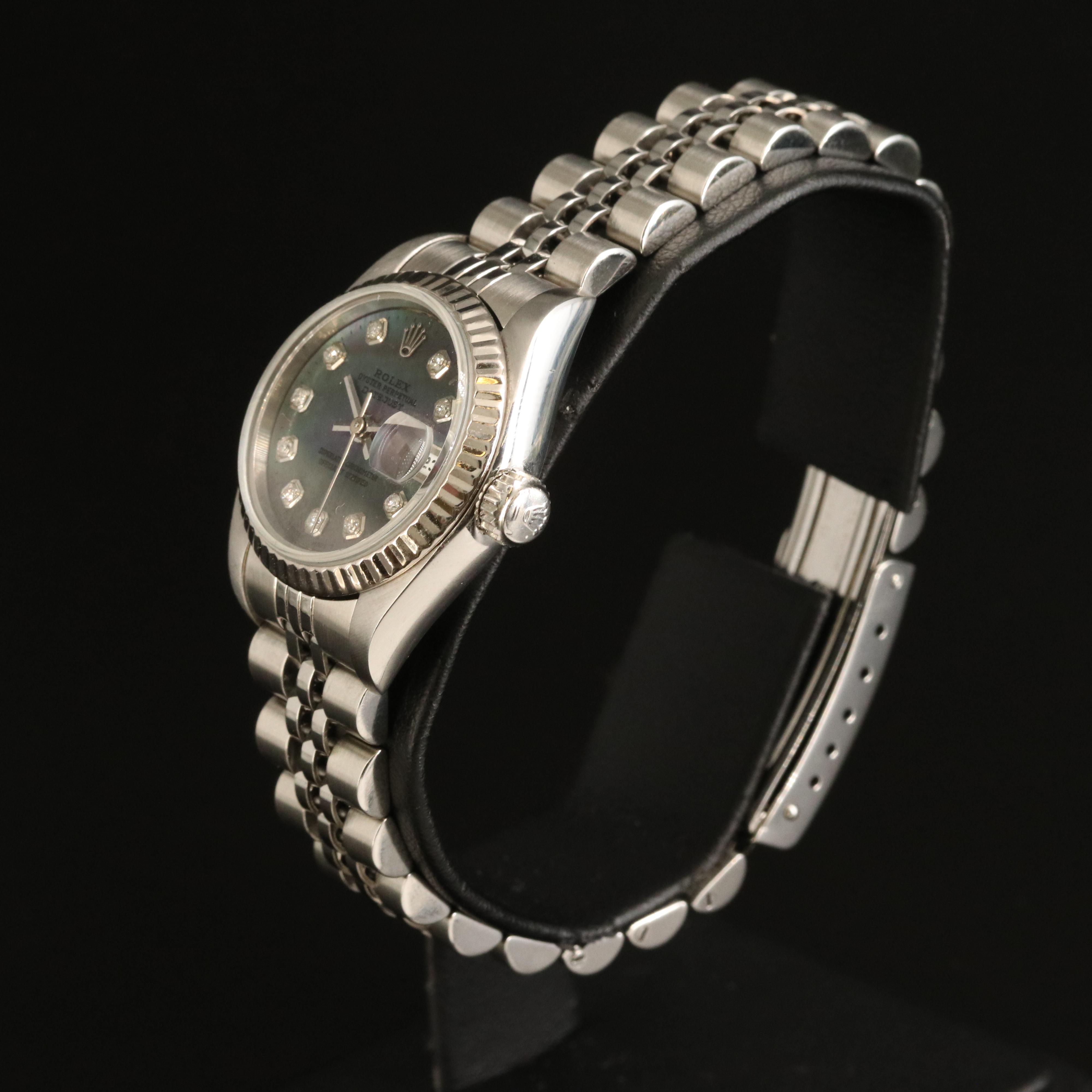 1995 Rolex Datejust Mother-of-Pearl and Diamond Dial Watch