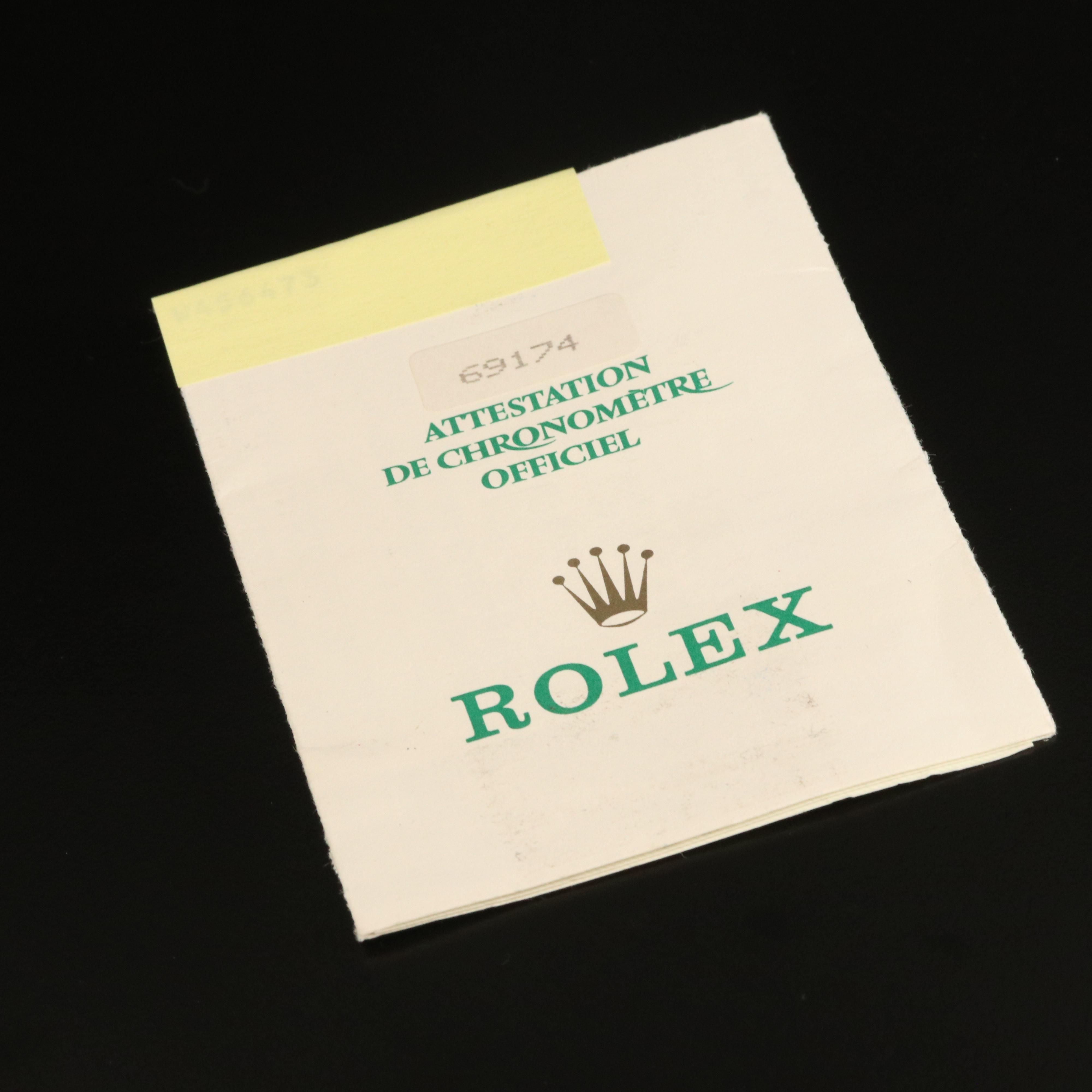 1995 Rolex Datejust Mother-of-Pearl and Diamond Dial Watch